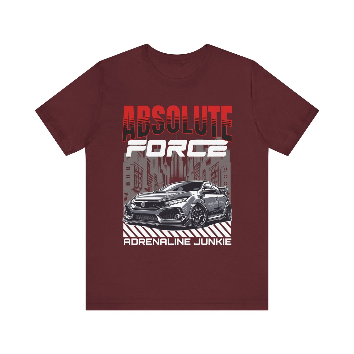 Adrenaline Junkie Graphic Tee, Cool Type-R Shirt.