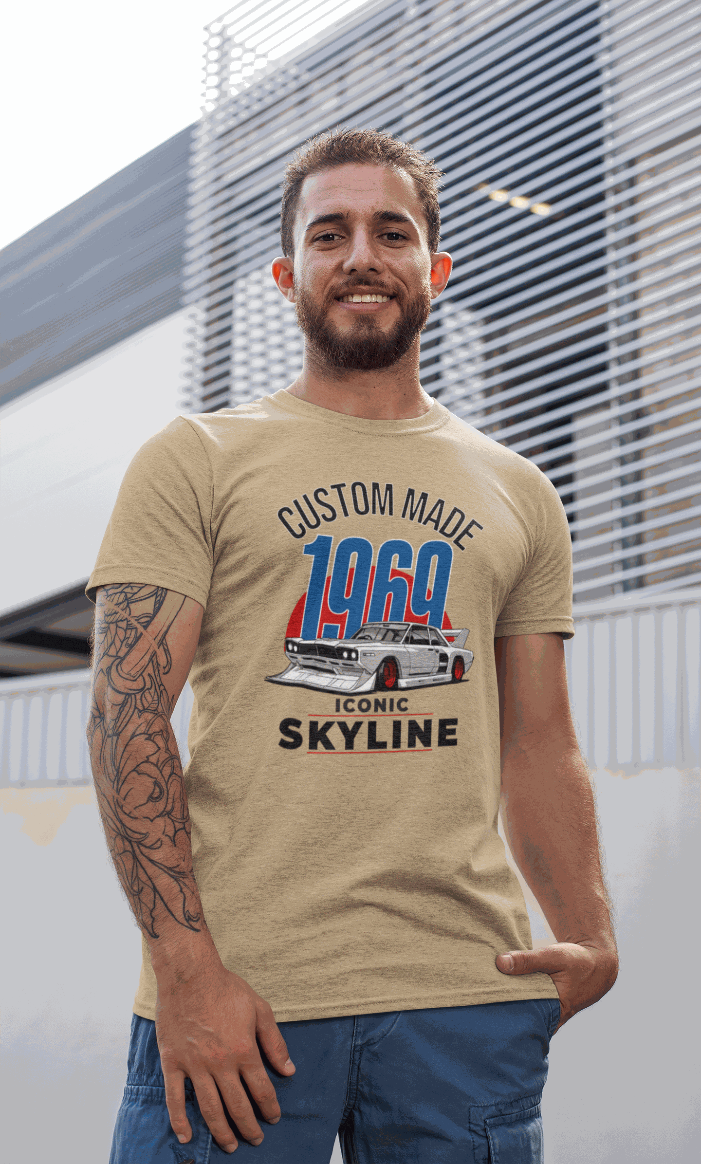 Custom 1969 Iconic Skyline T-Shirt.