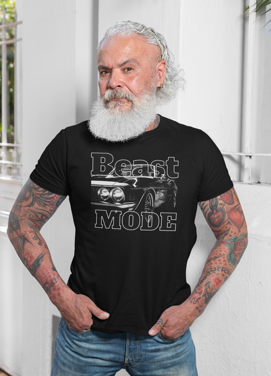 Beast Mode Graphic Tee for Car Lovers.