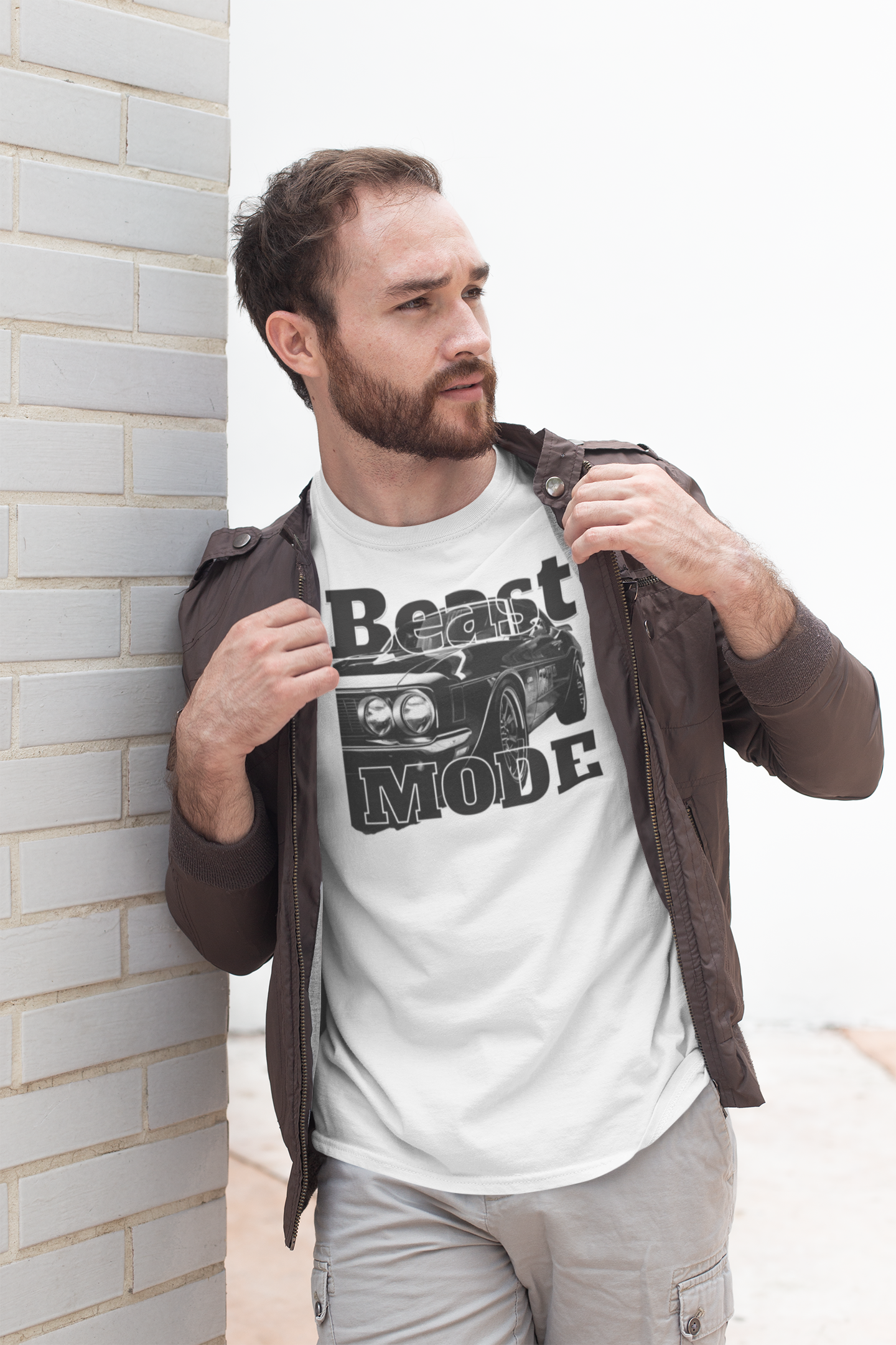 Beast Mode Graphic Tee for Car Lovers.