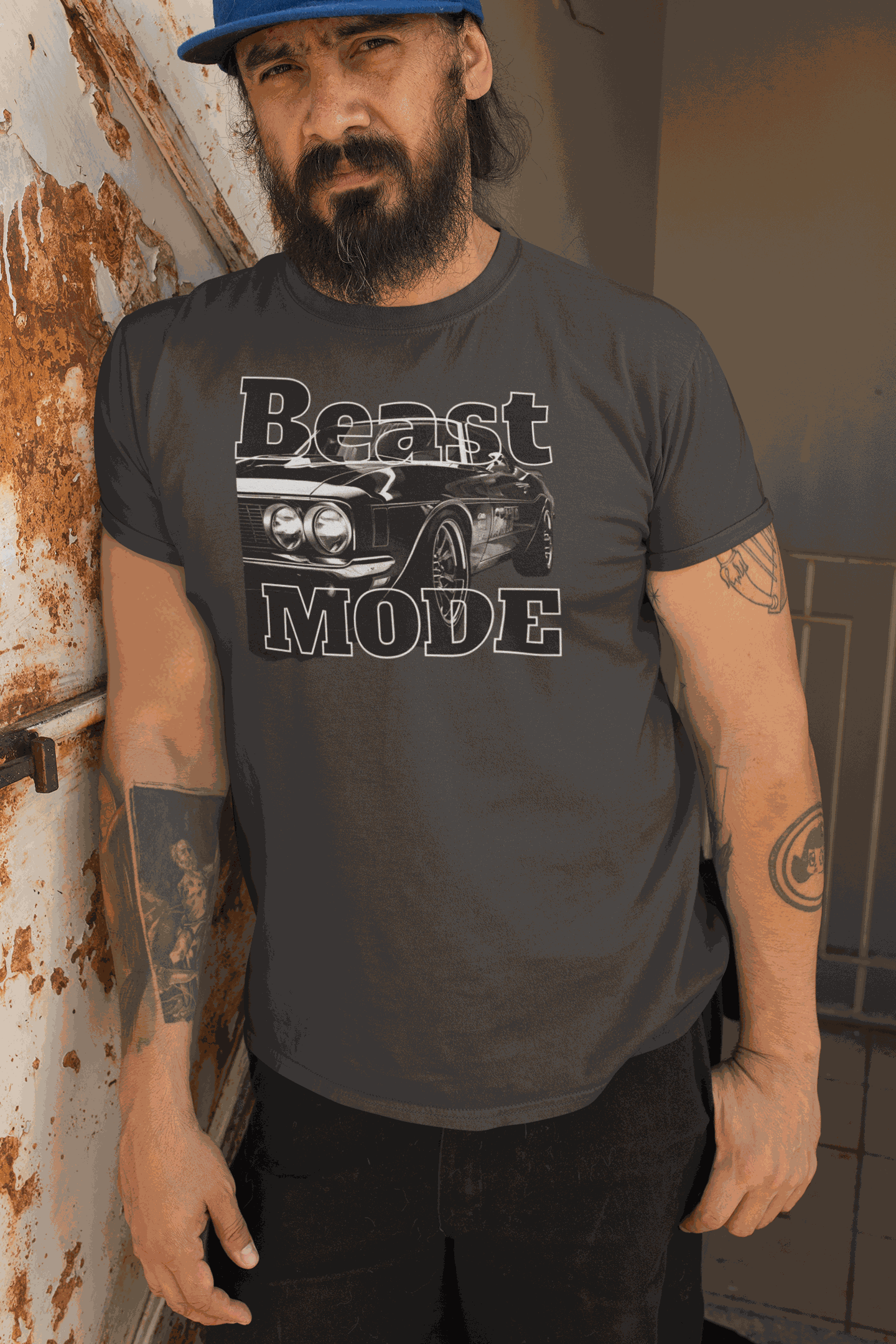 Beast Mode Graphic Tee for Car Lovers.