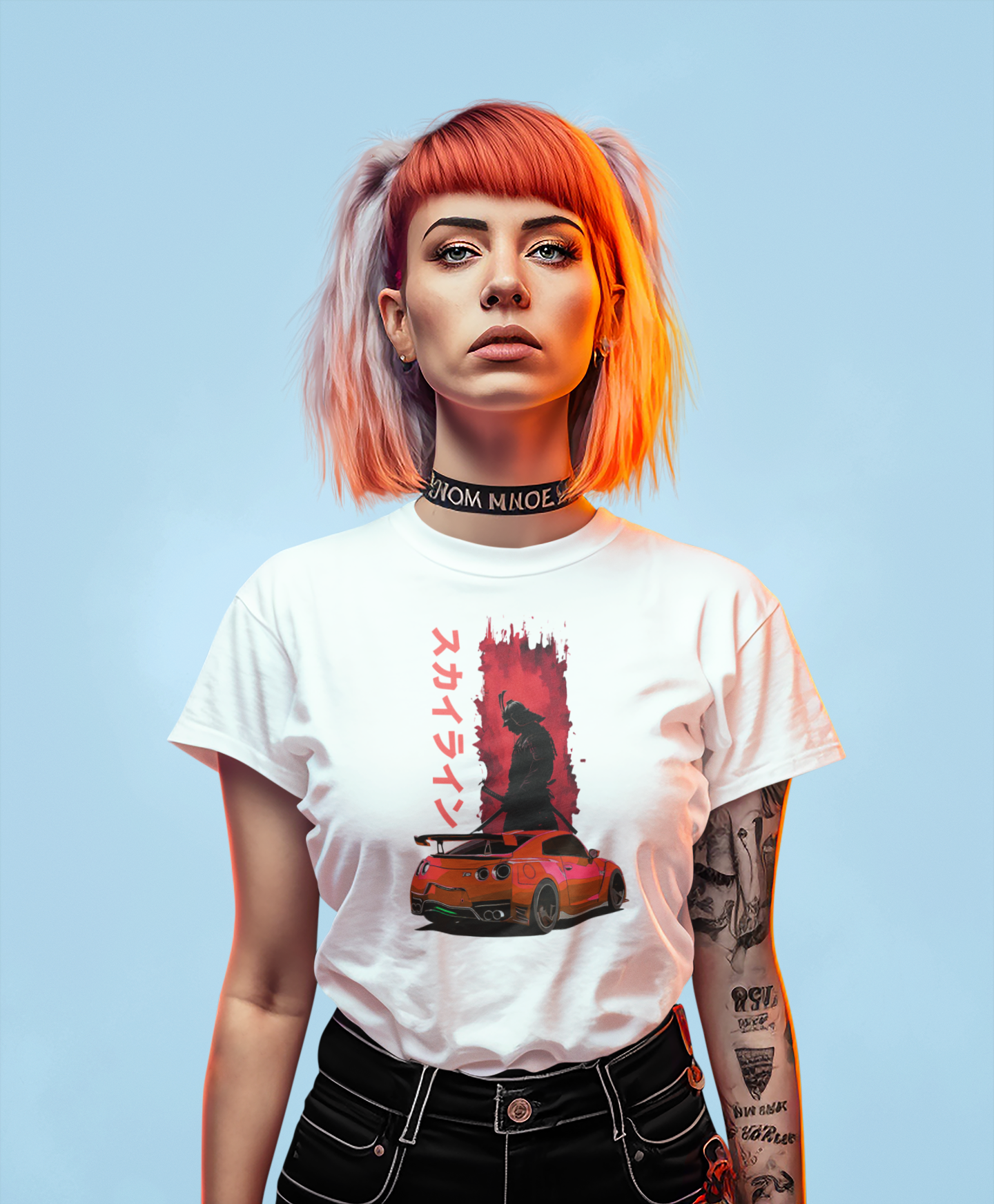 GT-R With the Soul of A Samurai Inspired T-Shirt,