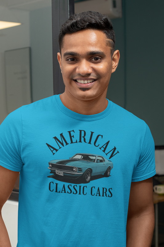 American Classic Cars Mach . Unisex Tri-Blend Crew Tee.