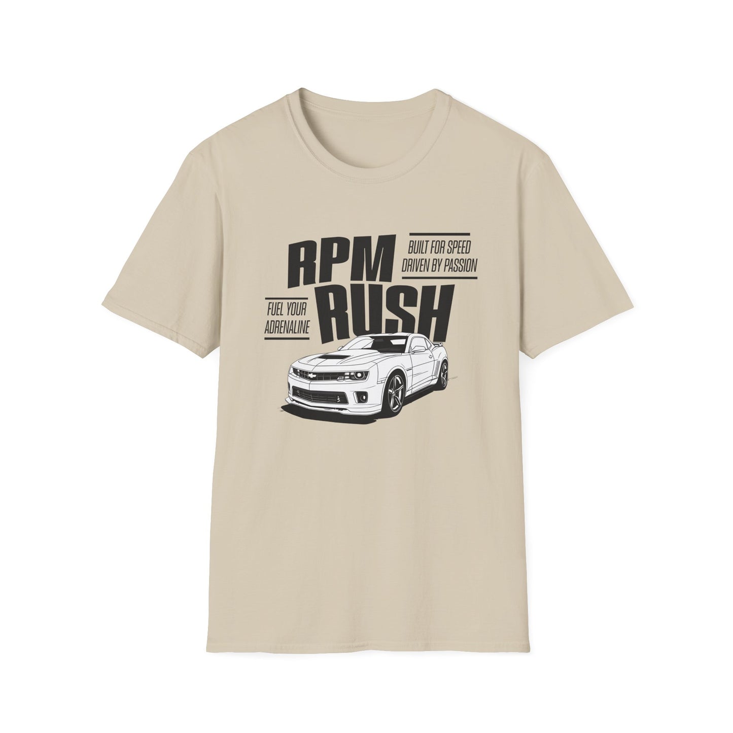 RPM RUSH. Fuel Your Adrenaline. Unisex Softstyle T-Shirt