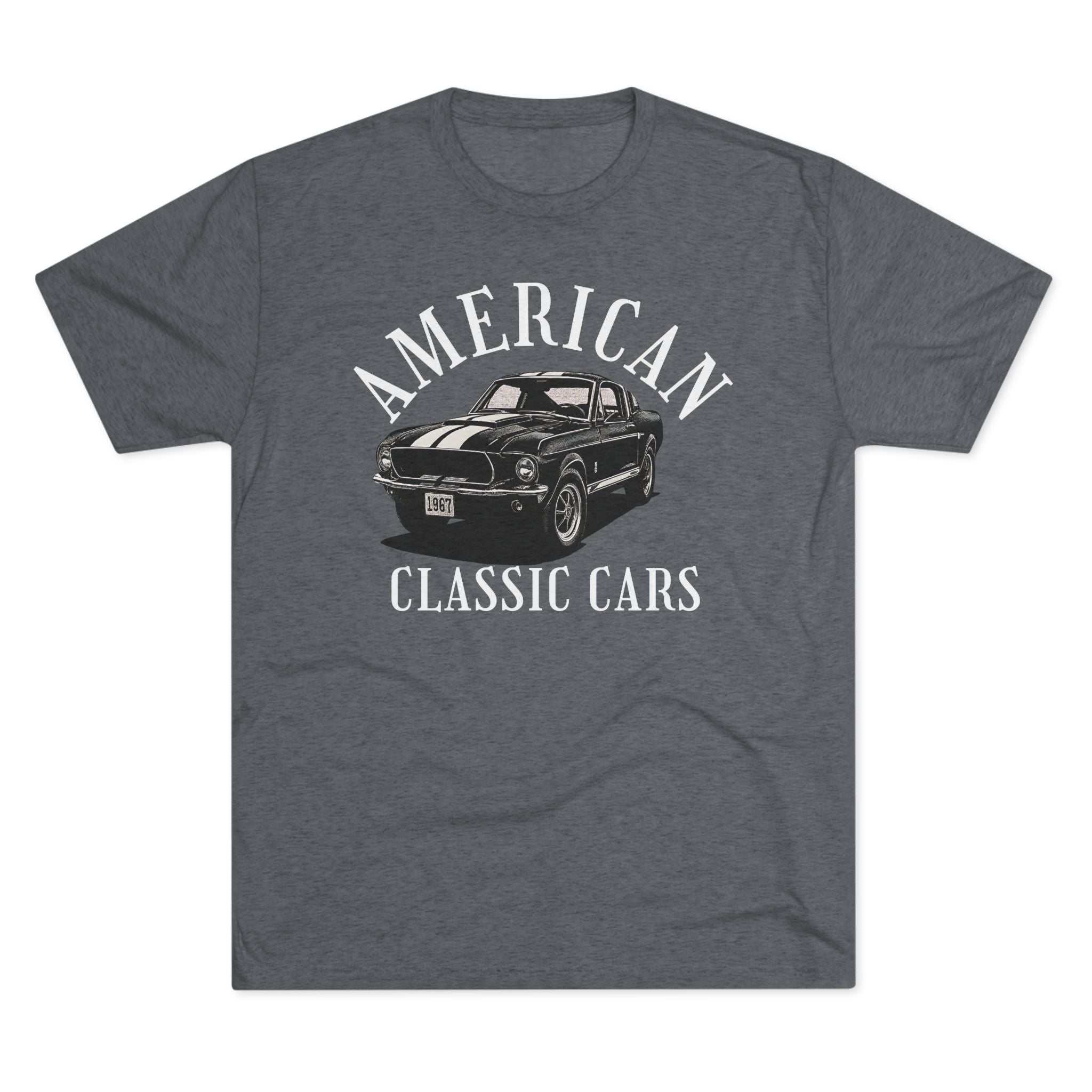 American Classic Cars Mustang Unisex Tri-Blend Crew Tee