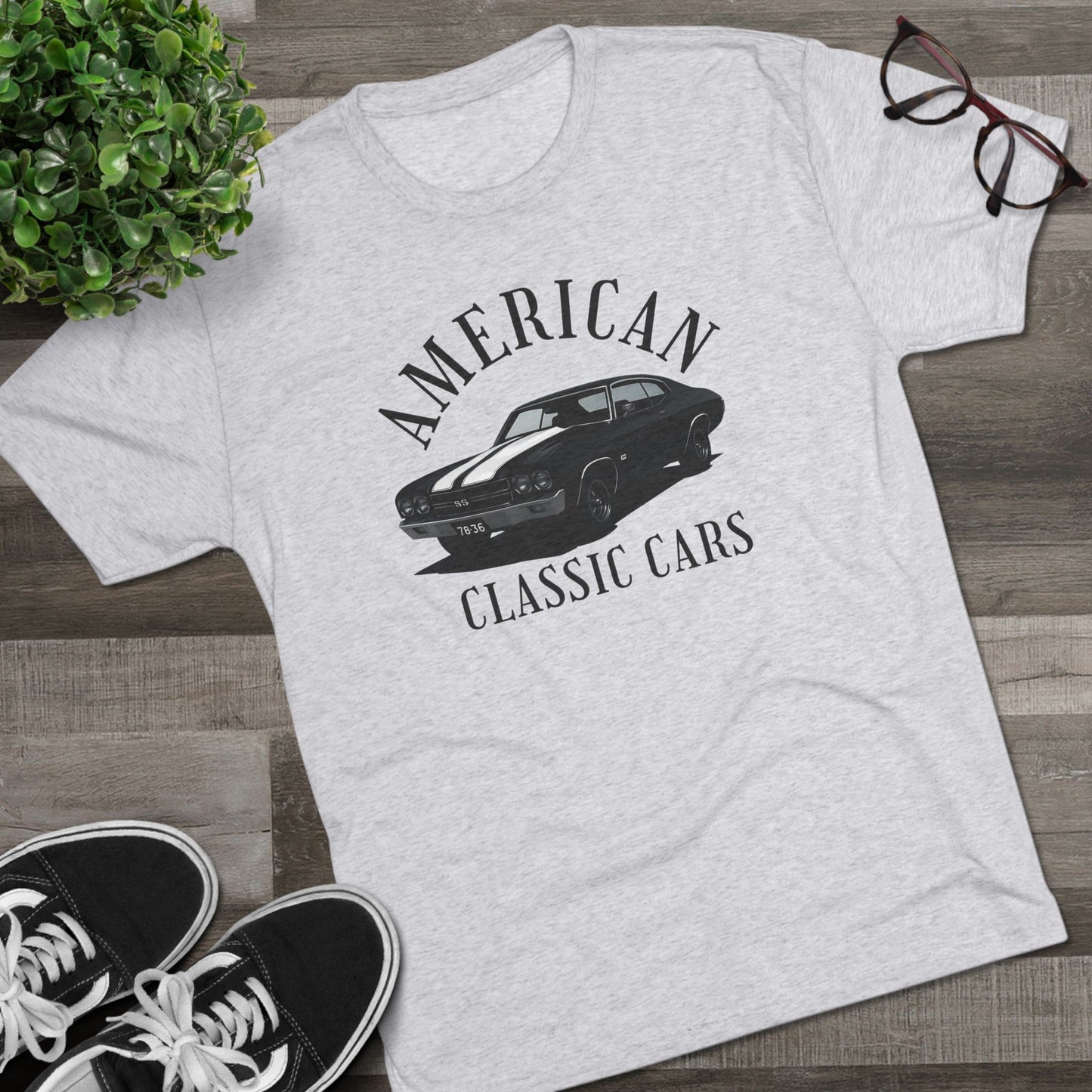 American Classic Cars Unisex Chevelle Crew Tee.
