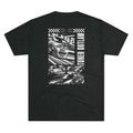 Tuner Outlaw Tee featuring db mascot front graphic and GTR car back design on unisex tri-blend t-shirt
