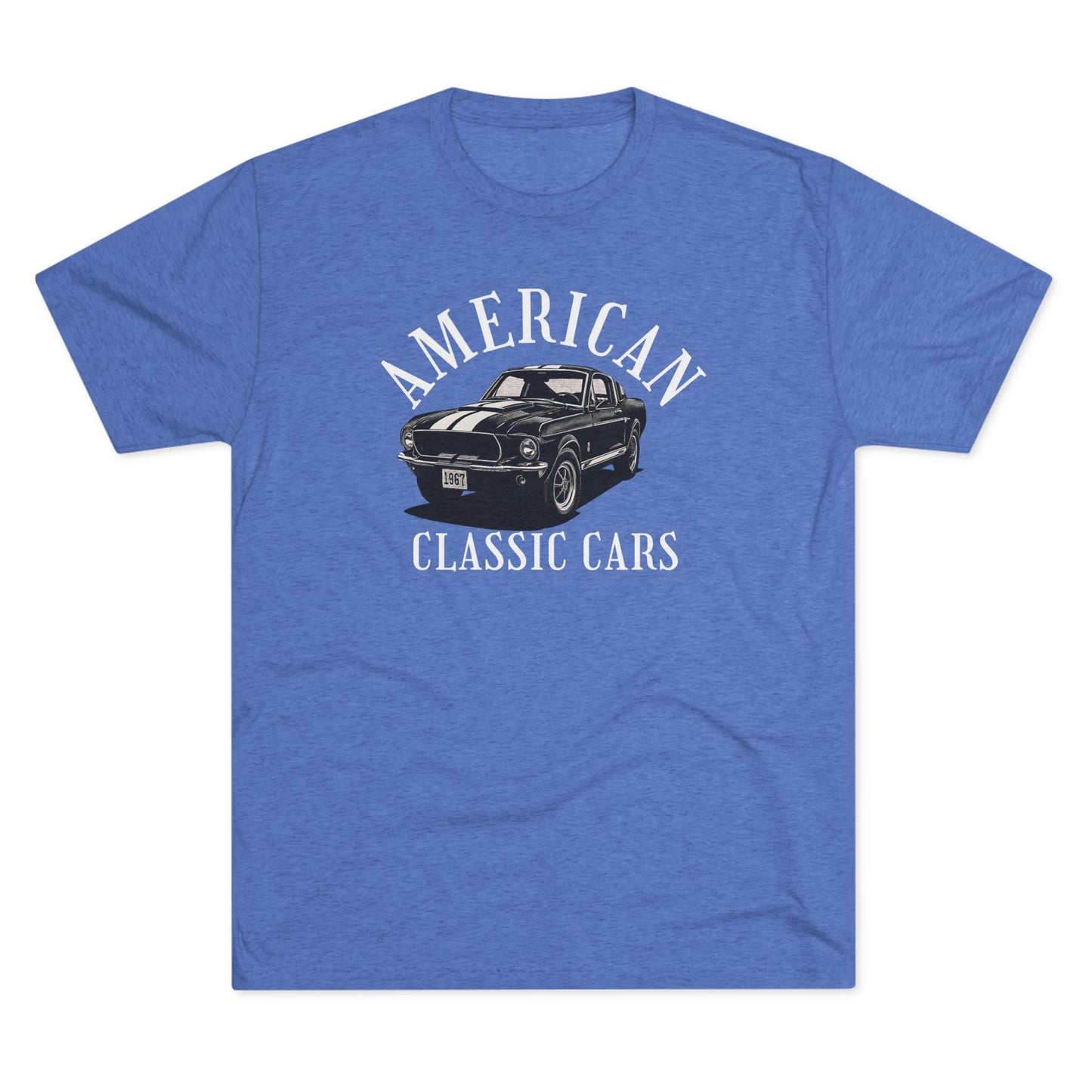 American Classic Cars Mustang Unisex Tri-Blend Crew Tee