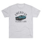 American Classic Cars Mach . Unisex Tri-Blend Crew Tee.