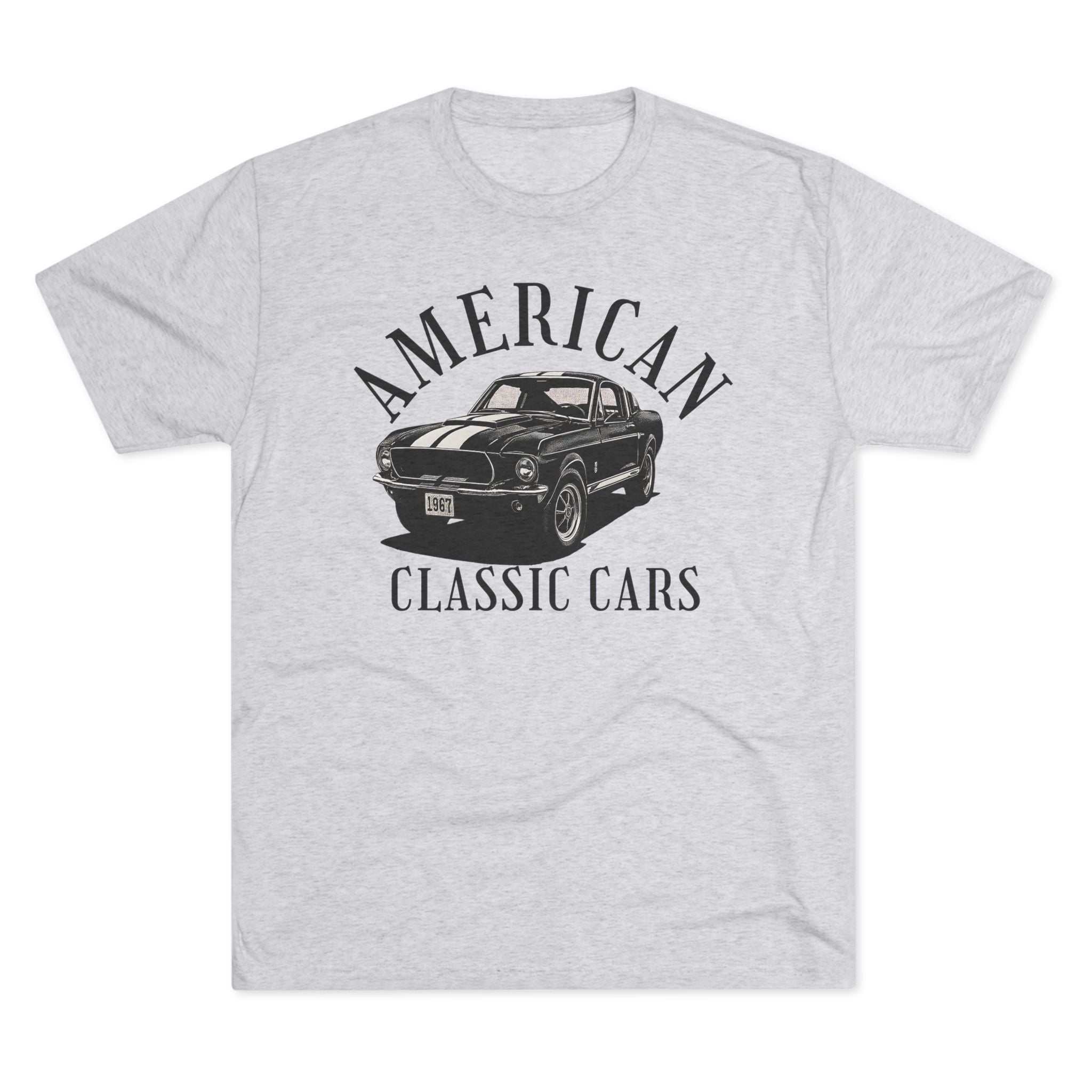 American Classic Cars Mustang Unisex Tri-Blend Crew Tee