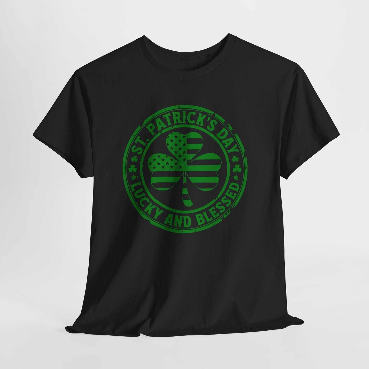 St. Patrick's Day "Lucky and Blessed" Shamrock Tee