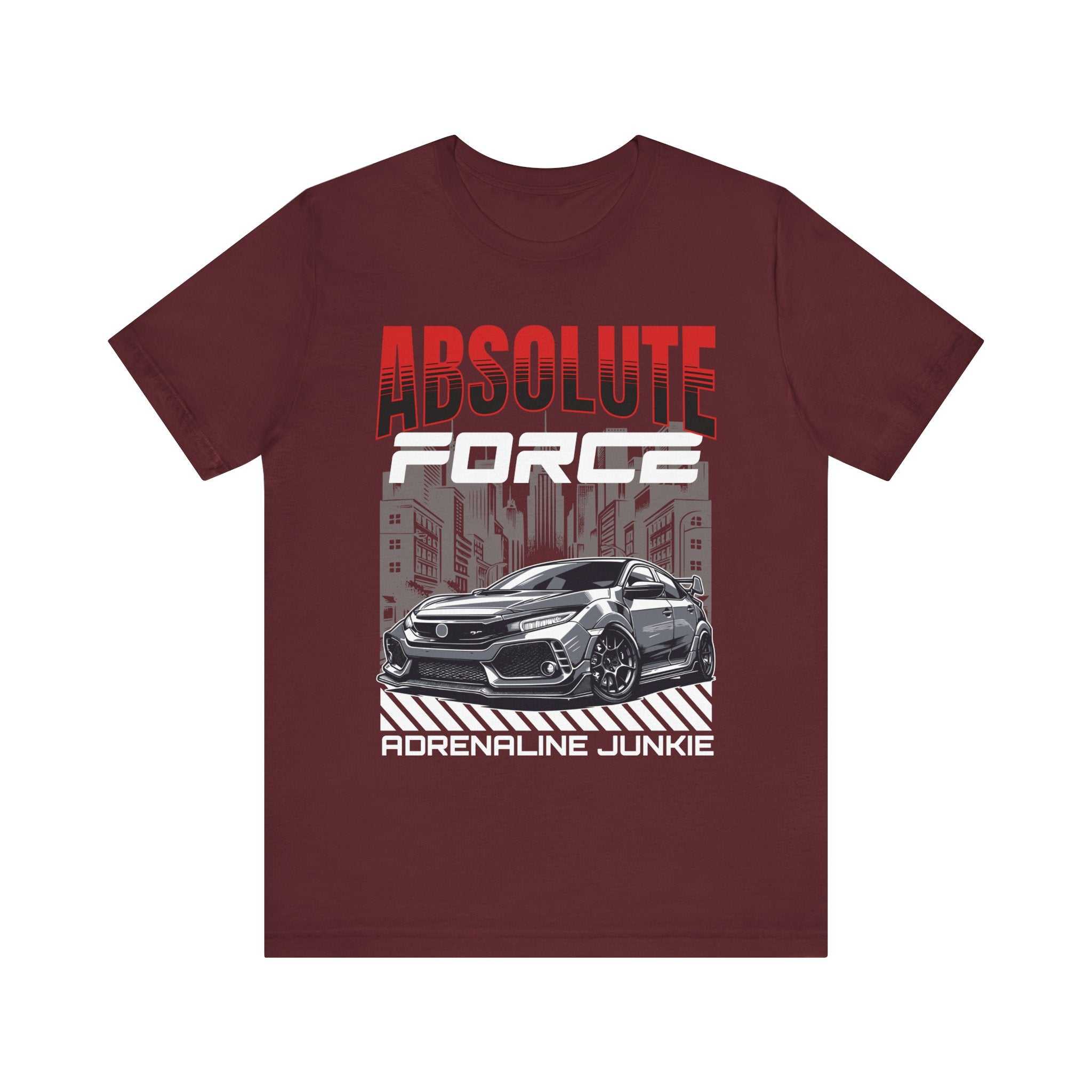 Adrenaline Junkie Graphic Tee, Cool Type-R Shirt.