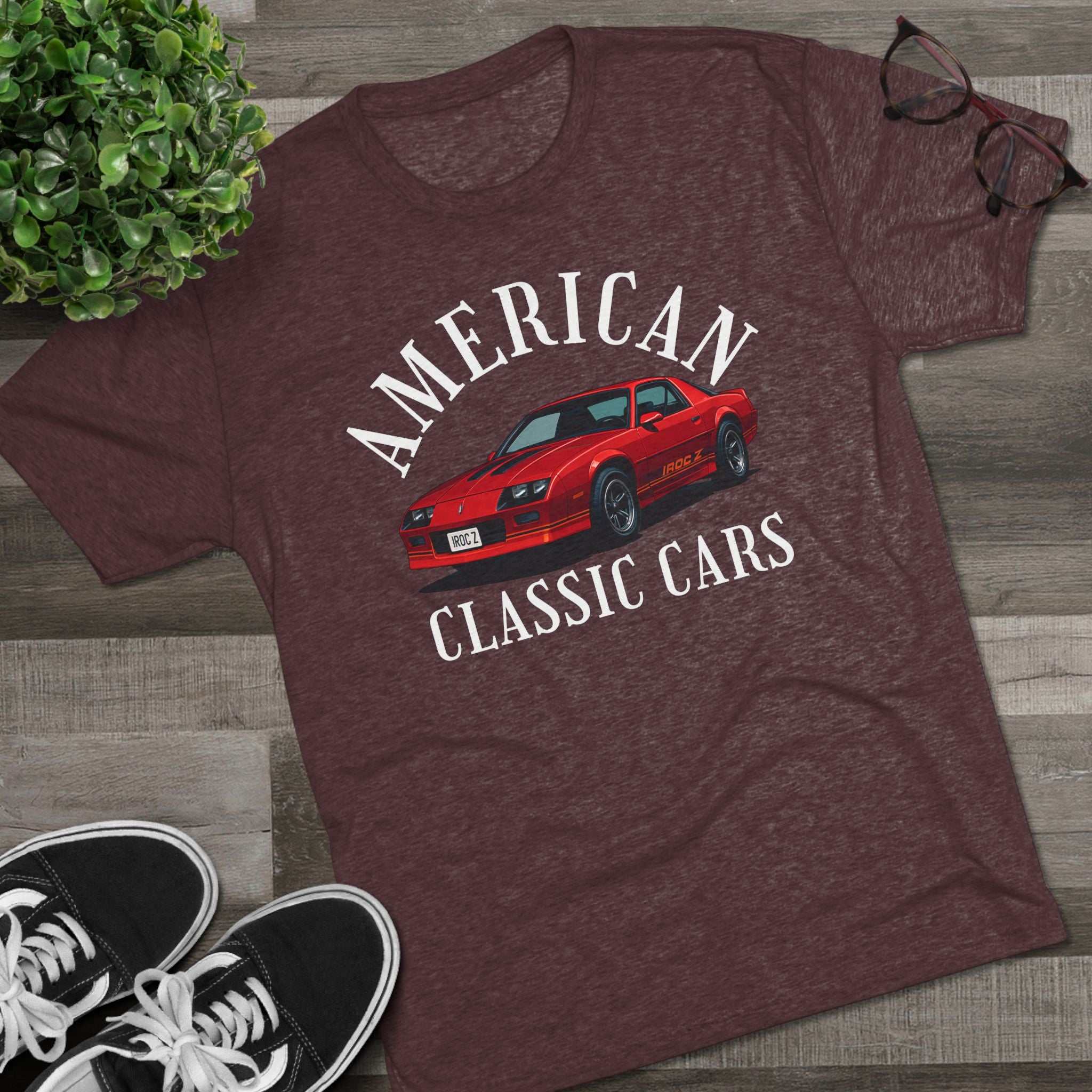 American Classic Cars IROC Tri-Blend Tee.