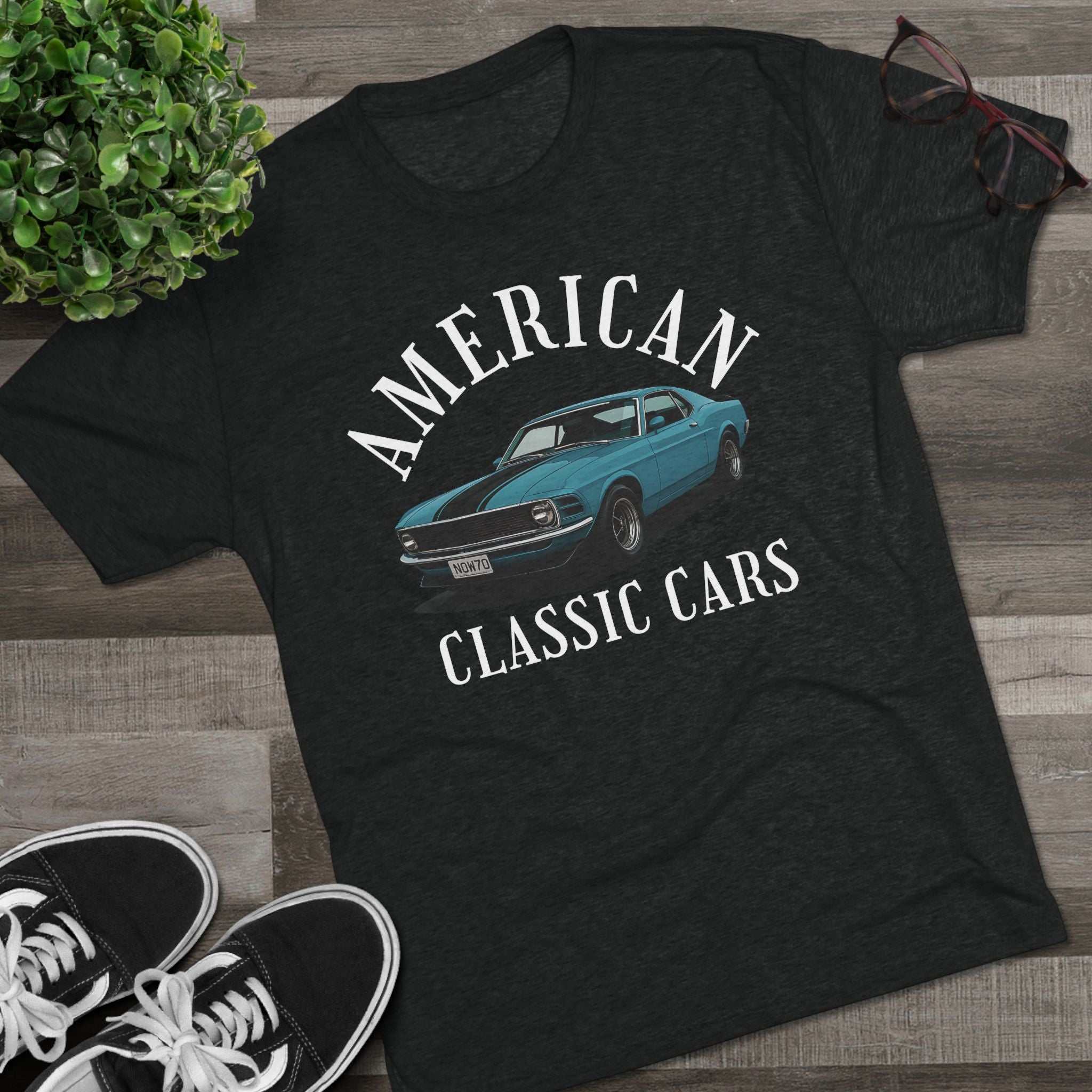 American Classic Cars Mach . Unisex Tri-Blend Crew Tee.