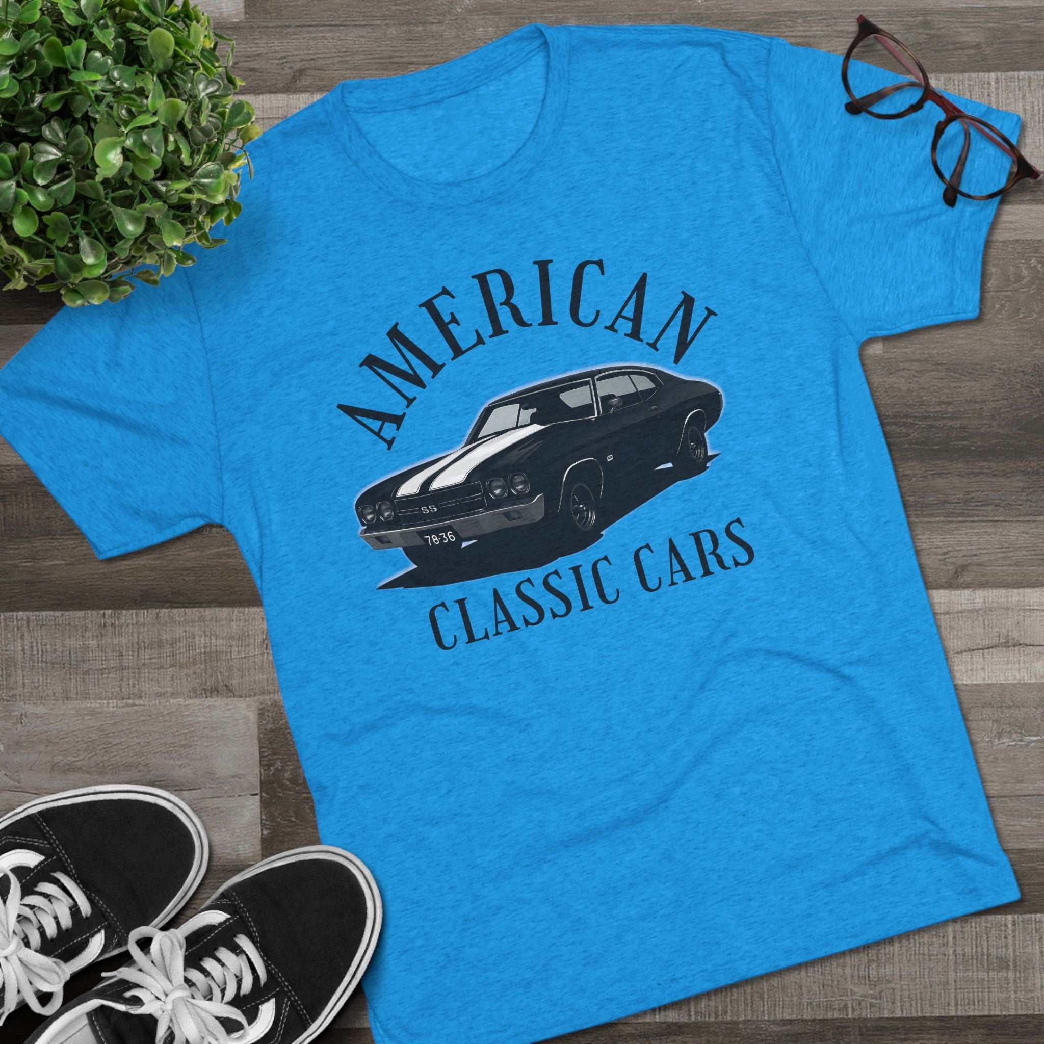 American Classic Cars Unisex Chevelle Crew Tee.