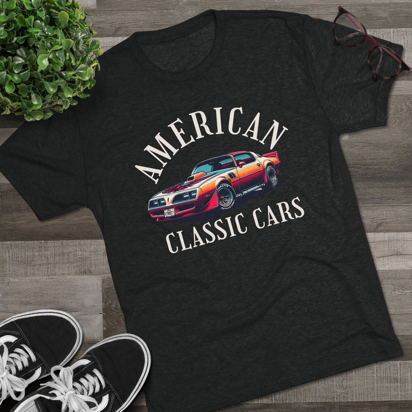 American Classic Cars Trans AM Unisex Tri-Blend Crew Tee,