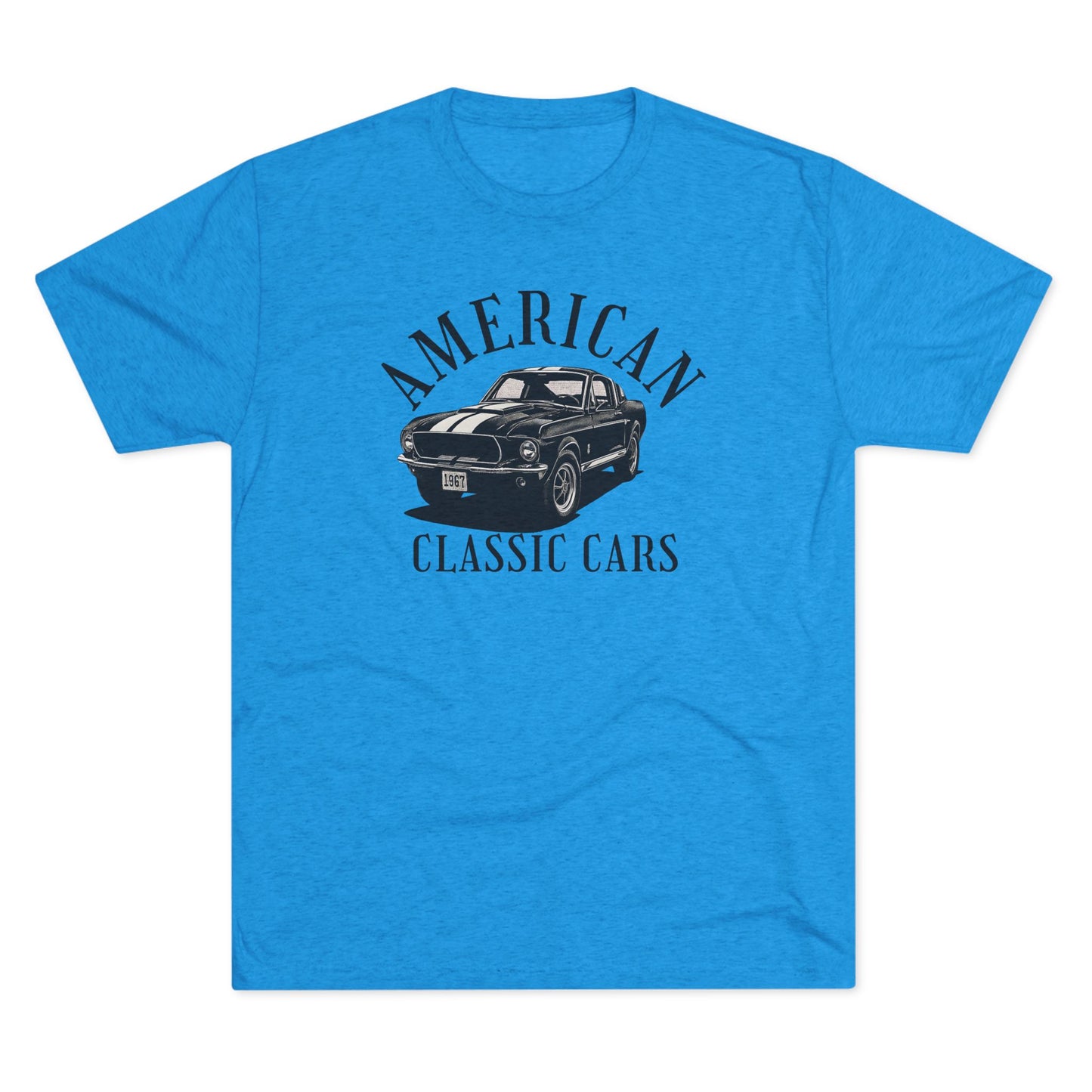 American Classic Cars Mustang Unisex Tri-Blend Crew Tee