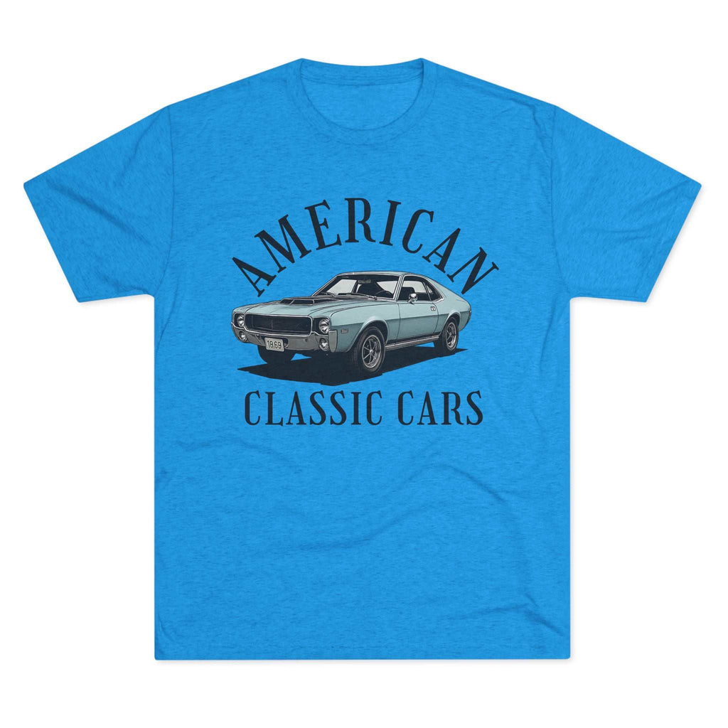 Vintage American Classic Cars tri-blend t-shirt for car enthusiasts