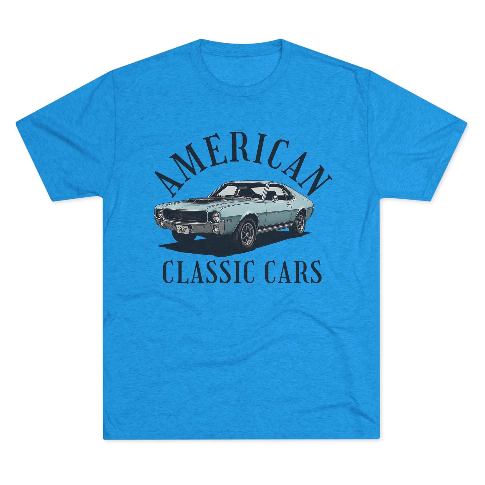 Vintage American Classic Cars tri-blend t-shirt for car enthusiasts