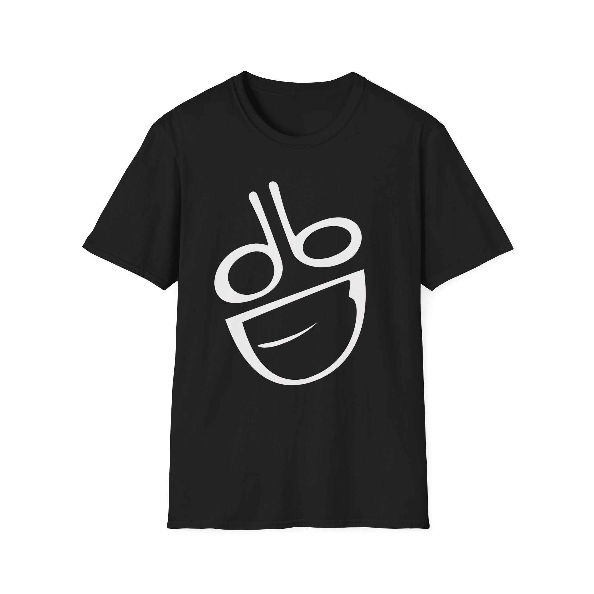 db Designs Logo on Unisex Softstyle T-Shirt in natural color with seamless design and ribbed collar