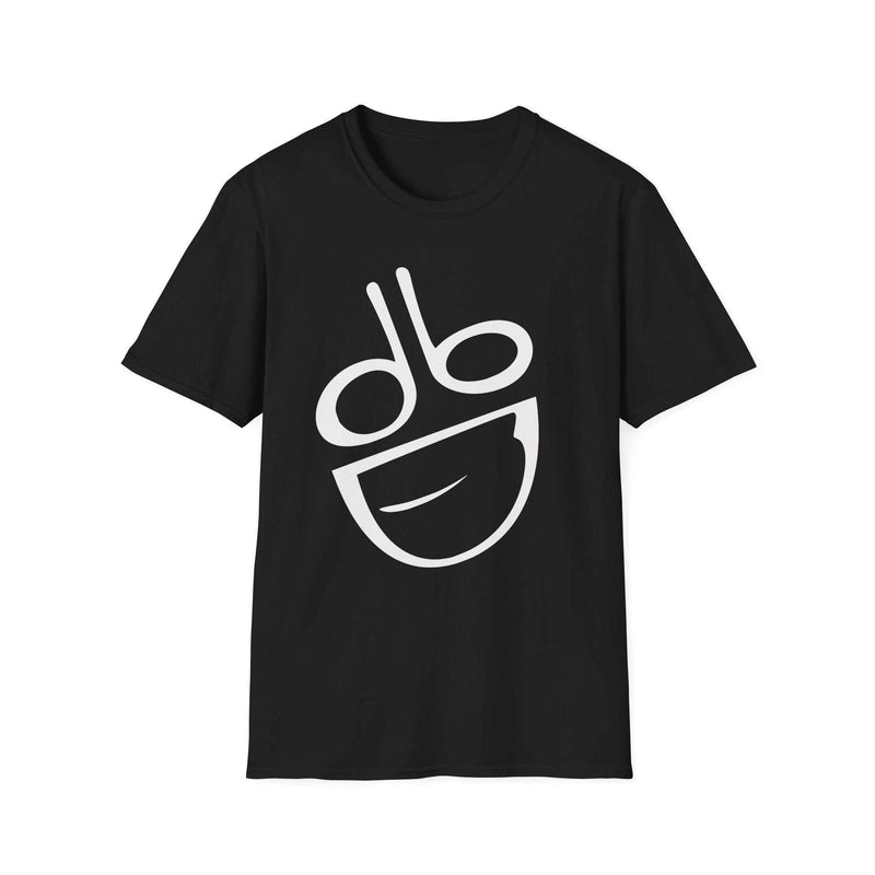 db Designs Logo on Unisex Softstyle T-Shirt in natural color with seamless design and ribbed collar