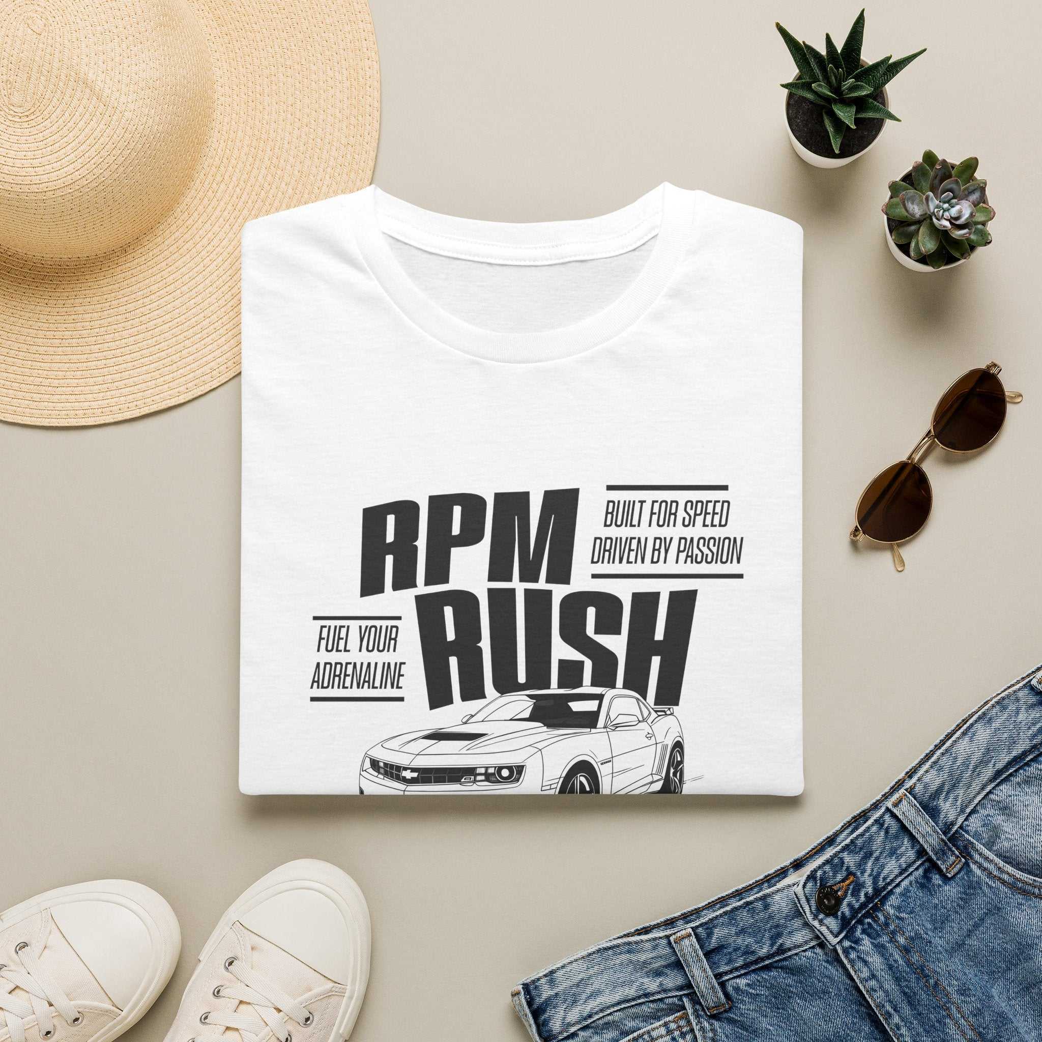 RPM RUSH. Fuel Your Adrenaline.  Unisex Softstyle T-Shirt
