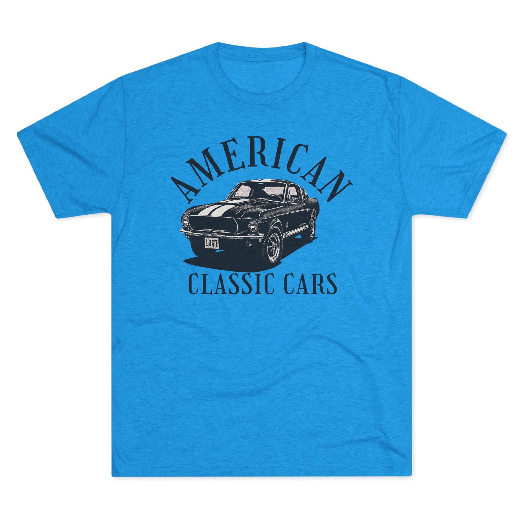 American Classic Cars Mustang Unisex Tri-Blend Crew Tee