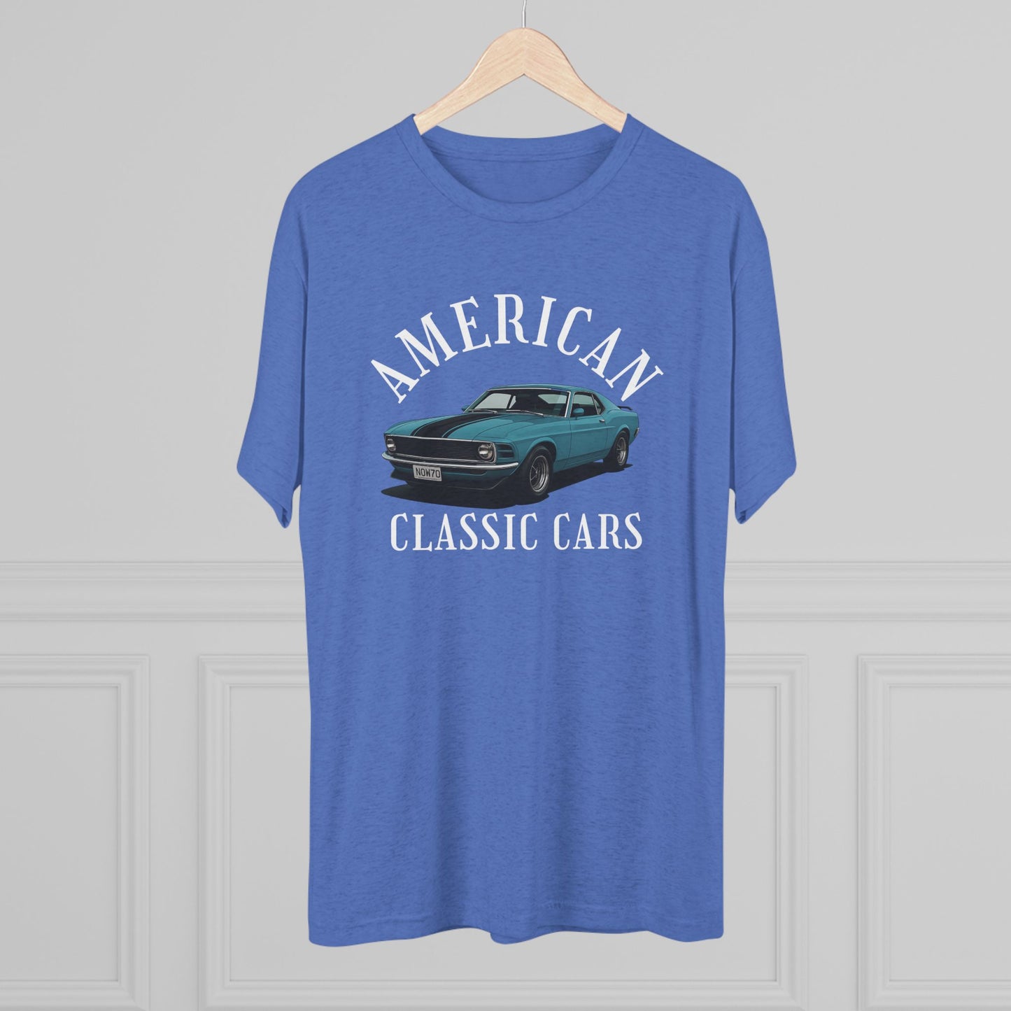 American Classic Cars Mach . Unisex Tri-Blend Crew Tee.