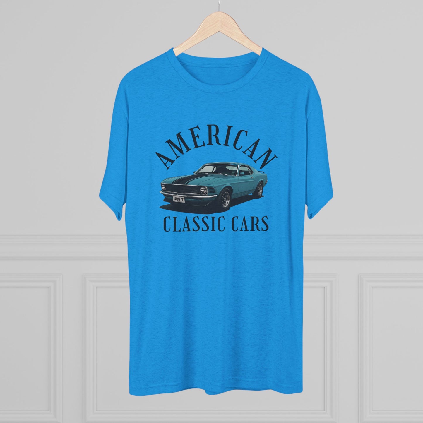 American Classic Cars Mach . Unisex Tri-Blend Crew Tee.