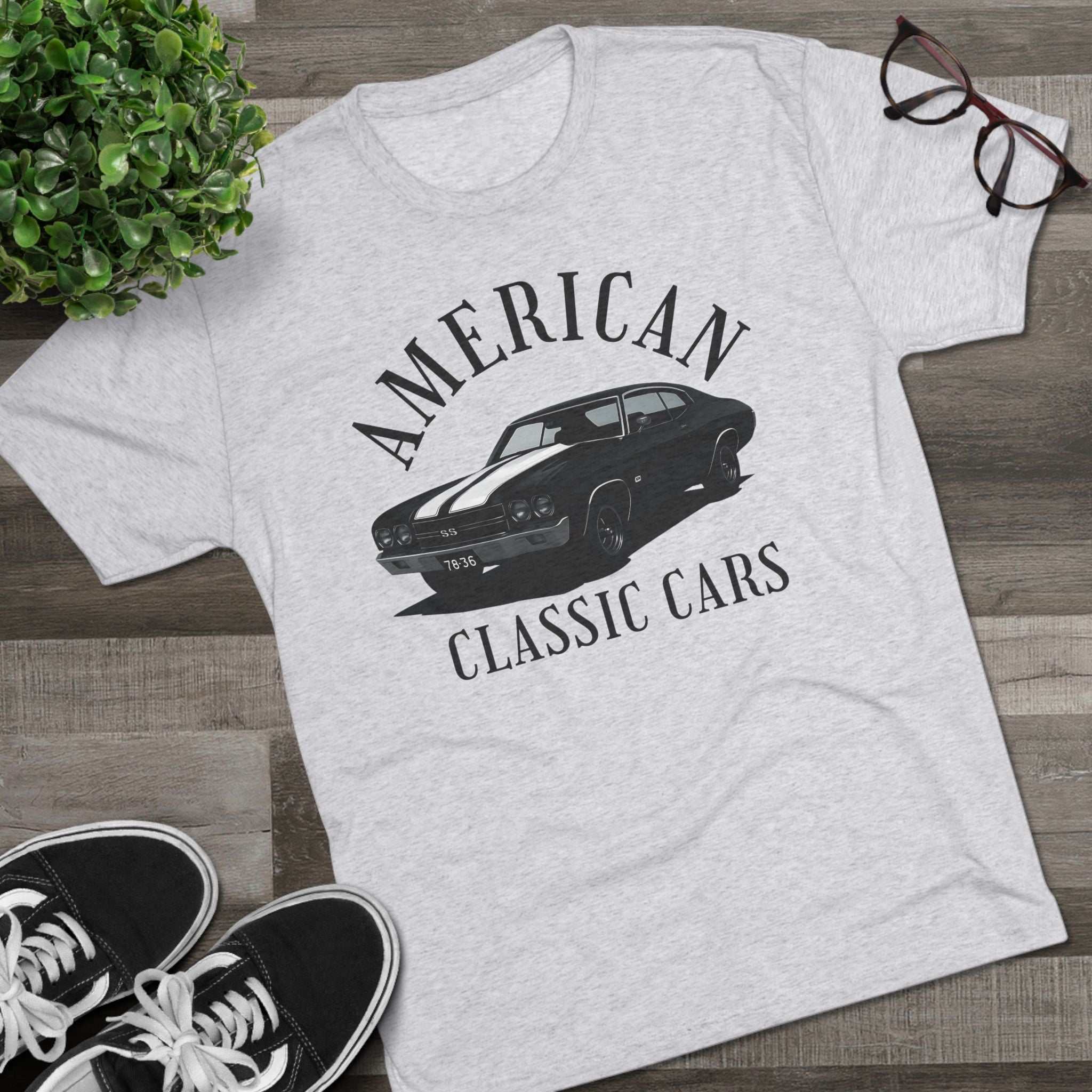 American Classic Cars Unisex Chevelle Crew Tee.