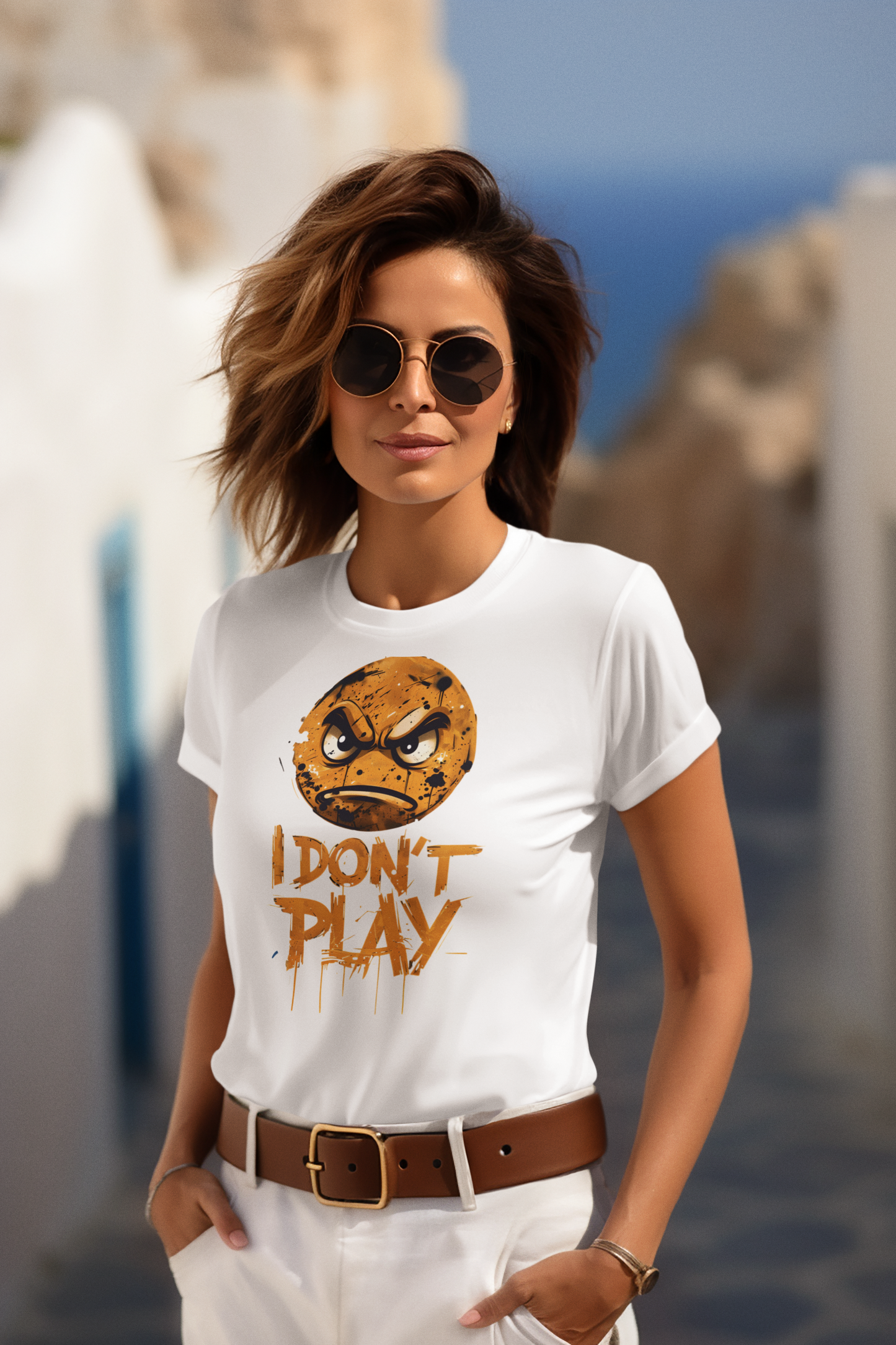 I Don't Play Angry Emoji Graphic T-Shirt, Fun Casual Wear, Gift for Gamers, Birthday Present, Statement Tee, Unisex Softstyle Shirt