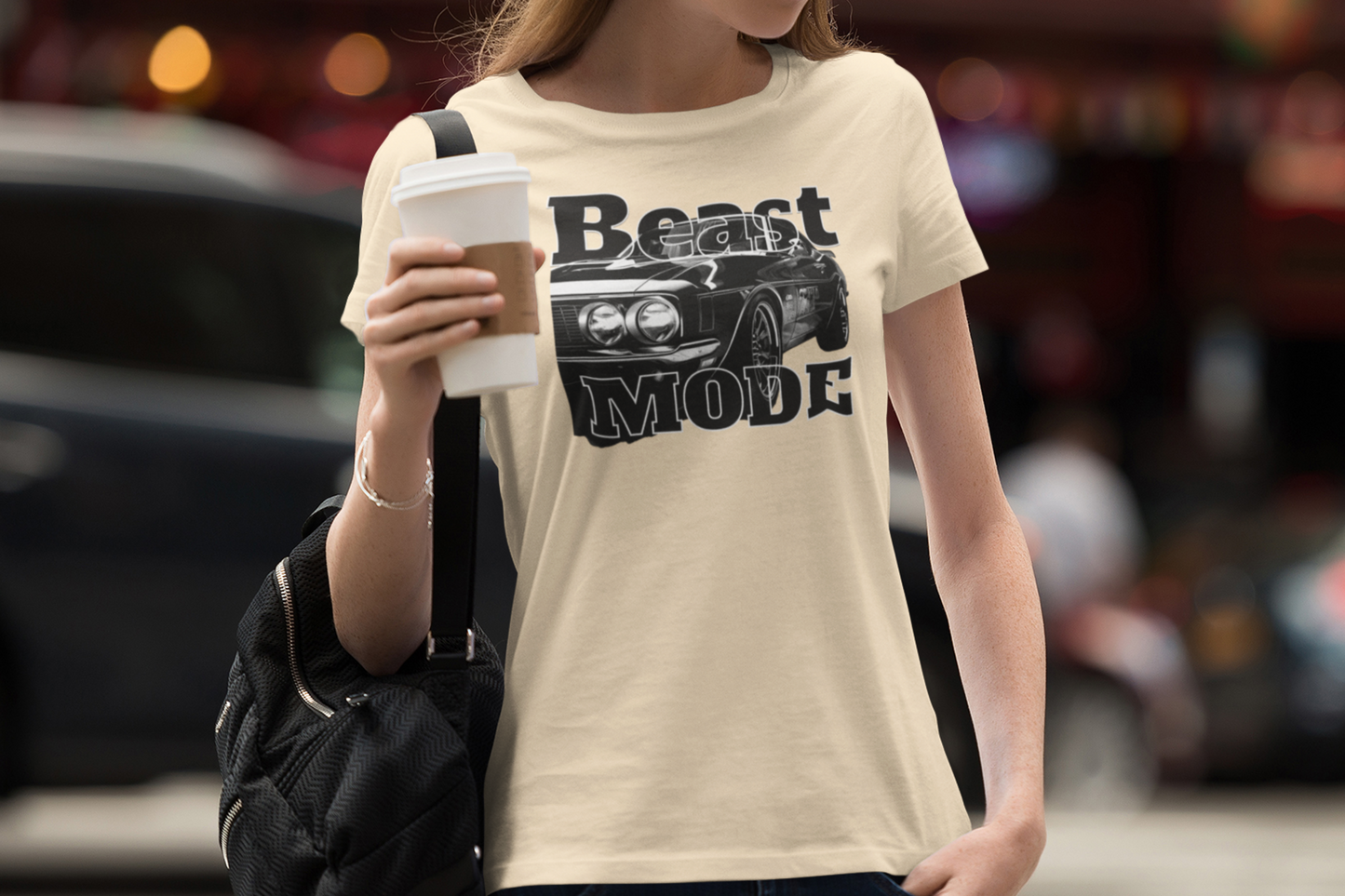 Beast Mode Graphic Tee for Car Lovers.