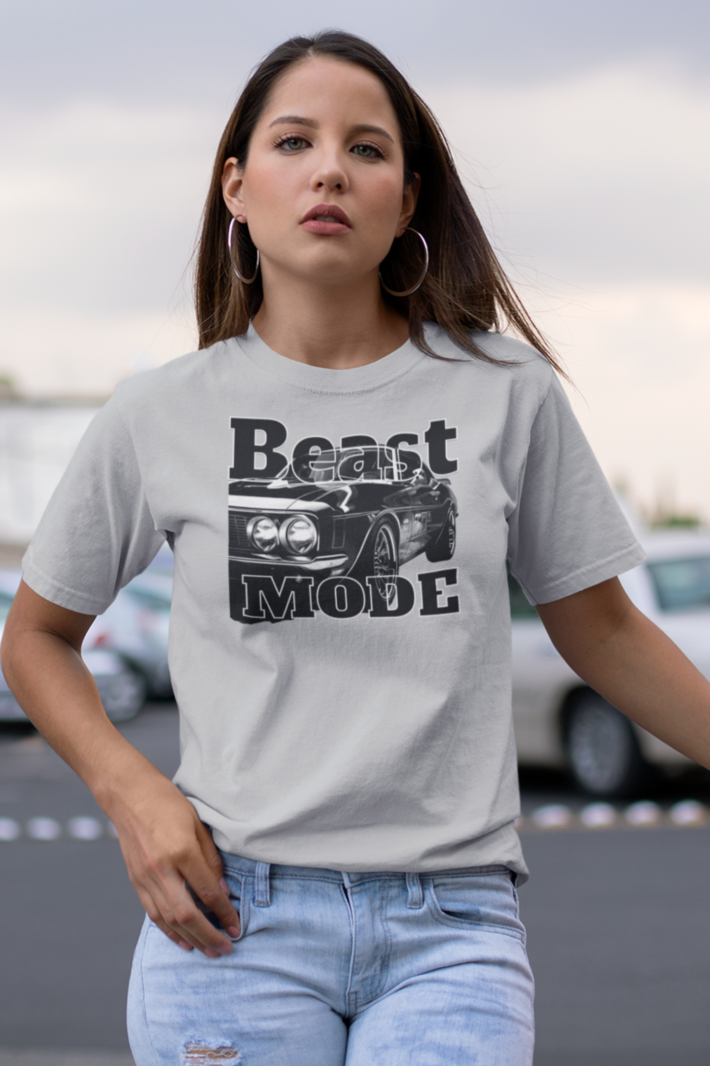 Beast Mode Graphic Tee for Car Lovers.