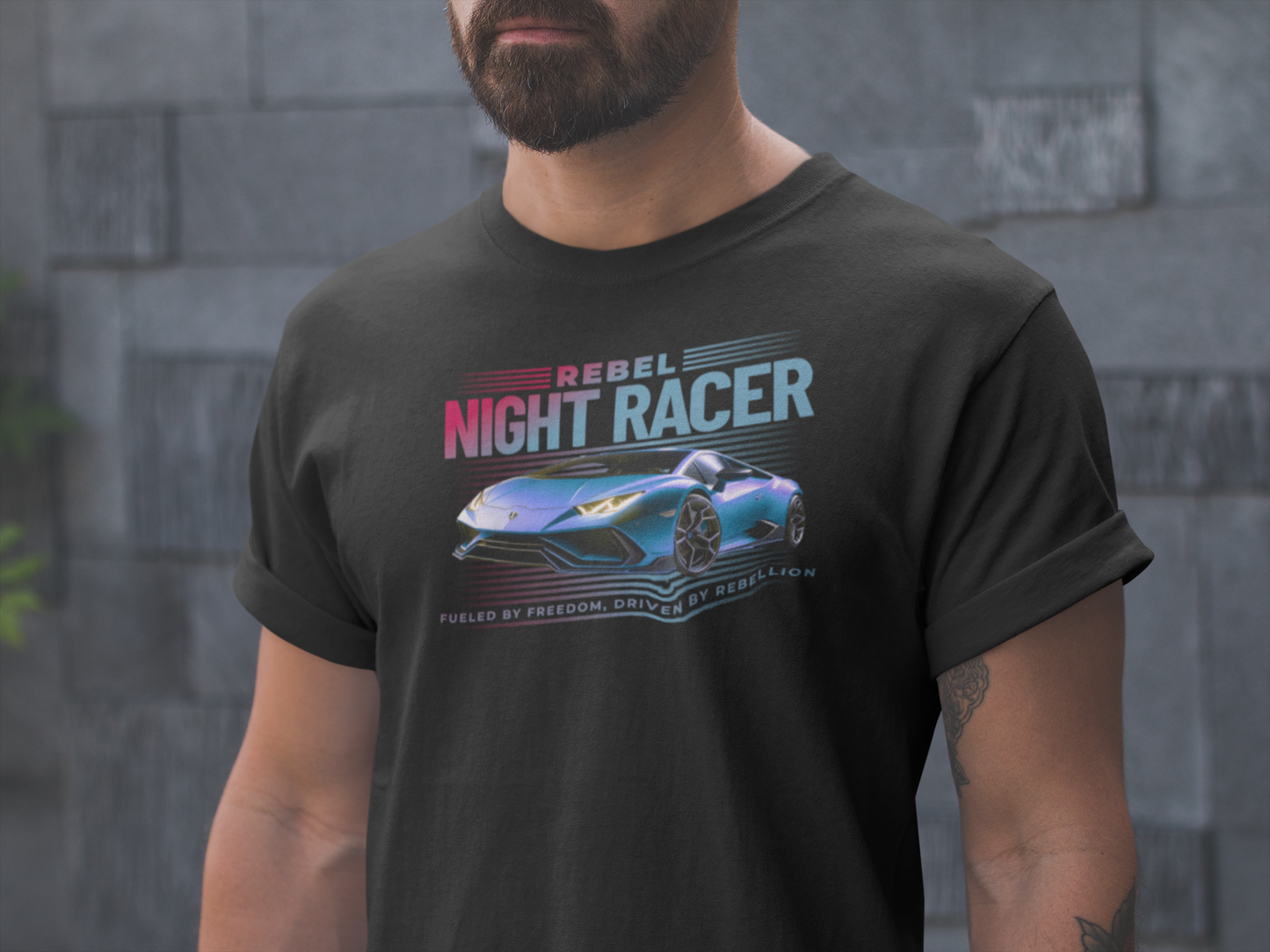 Rebel Night Racer Lambo T-Shirt.