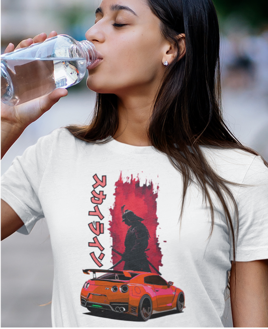 GT-R With the Soul of A Samurai Inspired  T-Shirt,