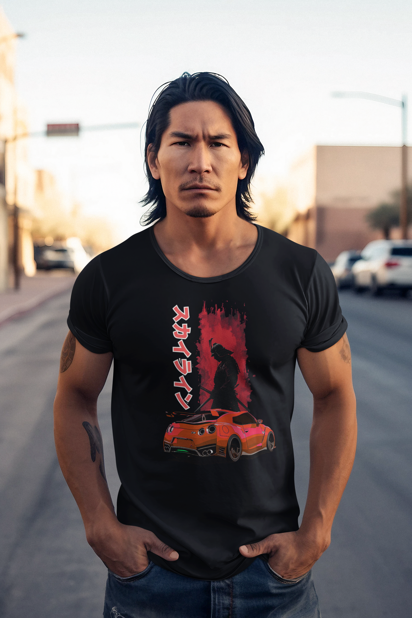 GT-R With the Soul of A Samurai Inspired  T-Shirt,