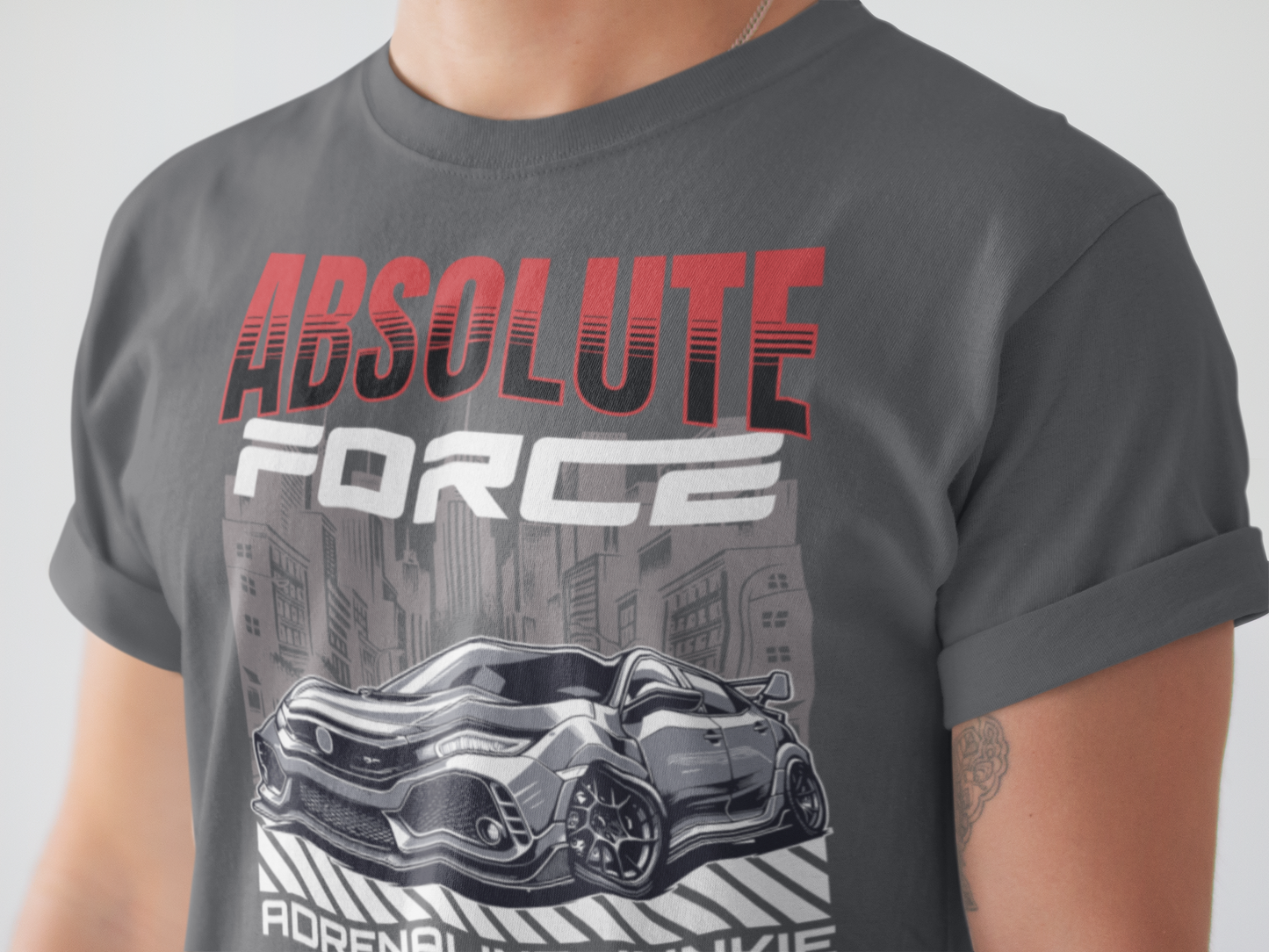 Adrenaline Junkie Graphic Tee, Cool Type-R Shirt.