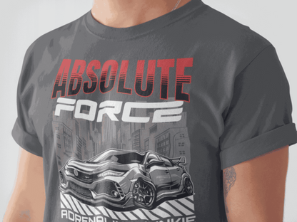 Adrenaline Junkie Graphic Tee, Cool Type-R Shirt.