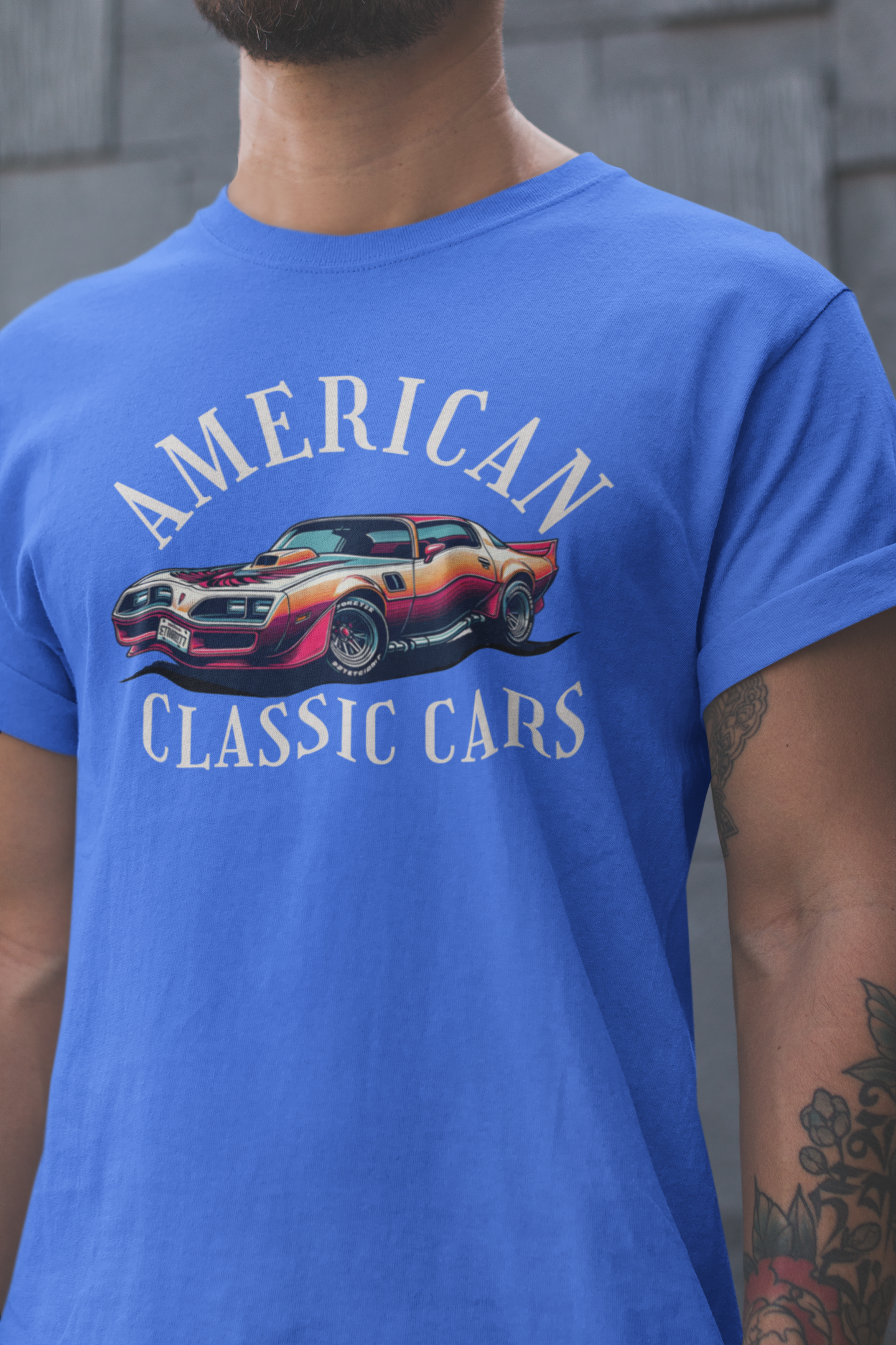 American Classic Cars Trans AM Unisex Tri-Blend Crew Tee,