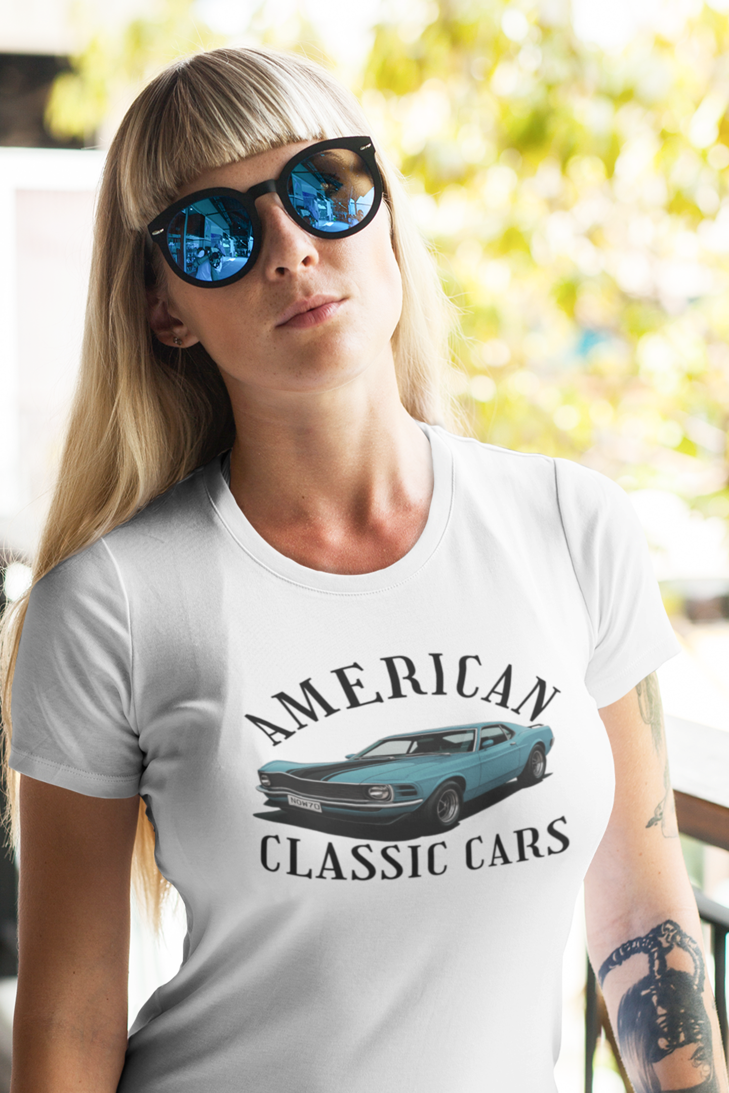 American Classic Cars Mach . Unisex Tri-Blend Crew Tee.