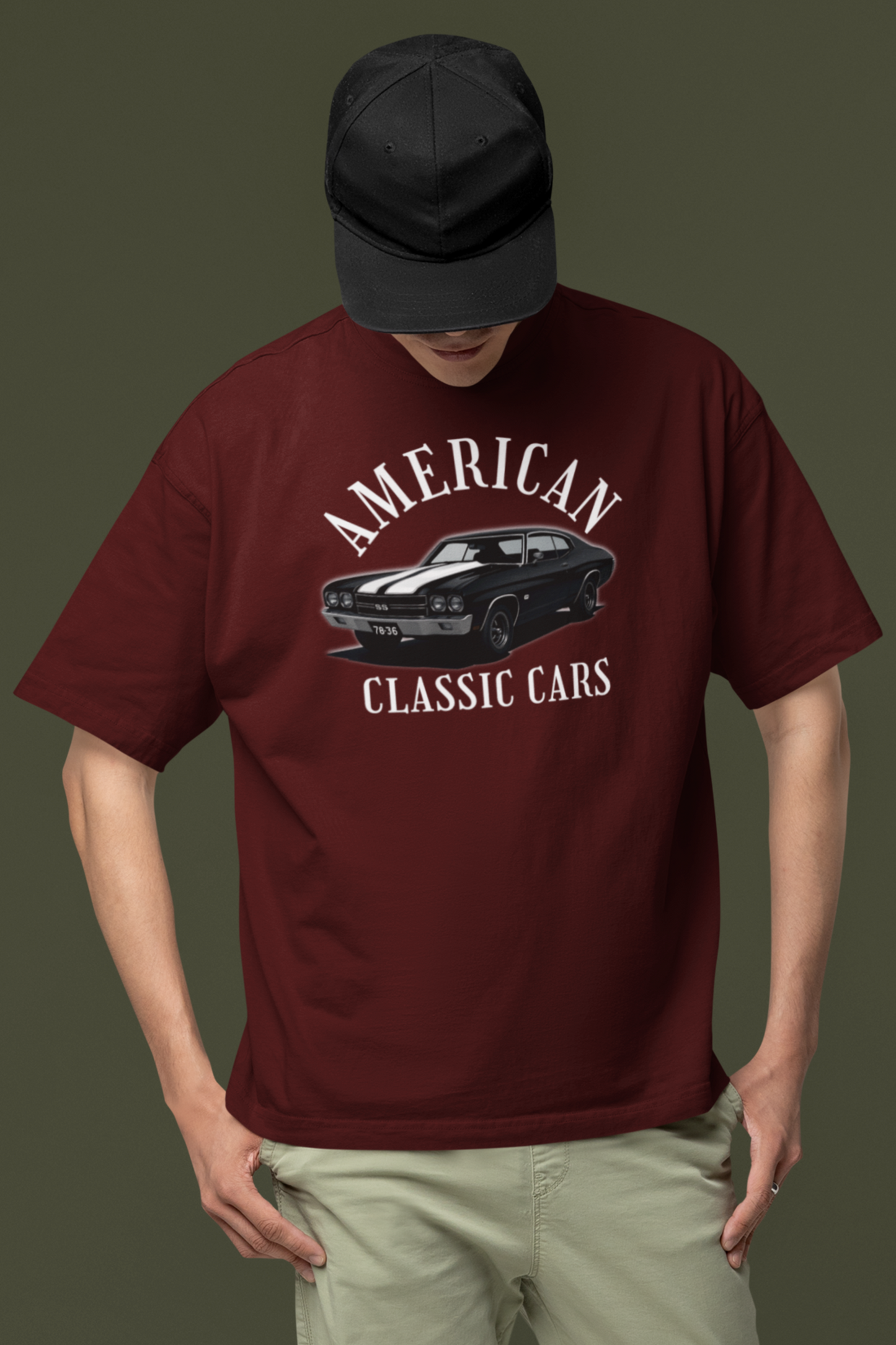 American Classic Cars Unisex Chevelle Crew Tee.