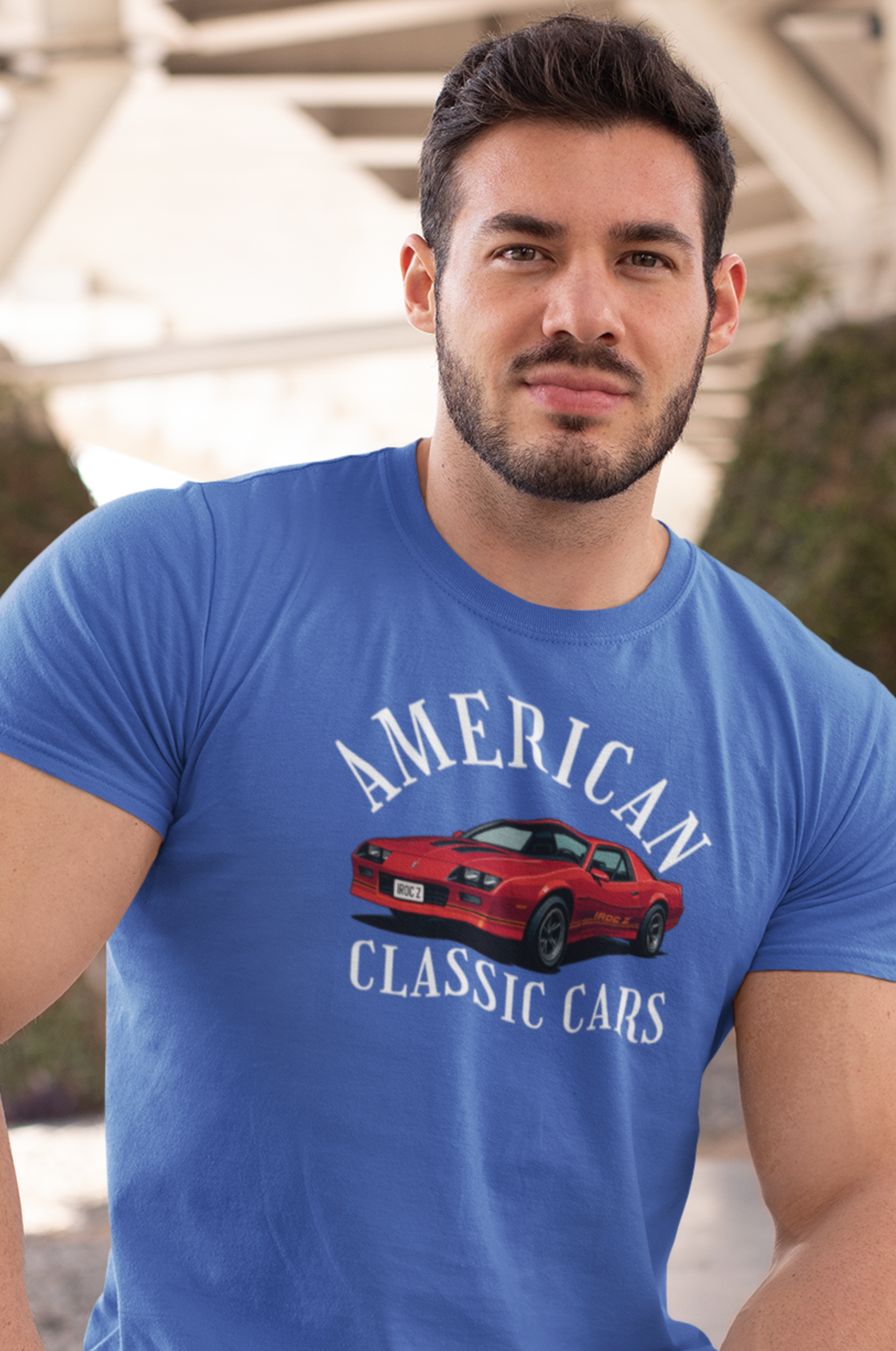 American Classic Cars IROC Tri-Blend Tee.
