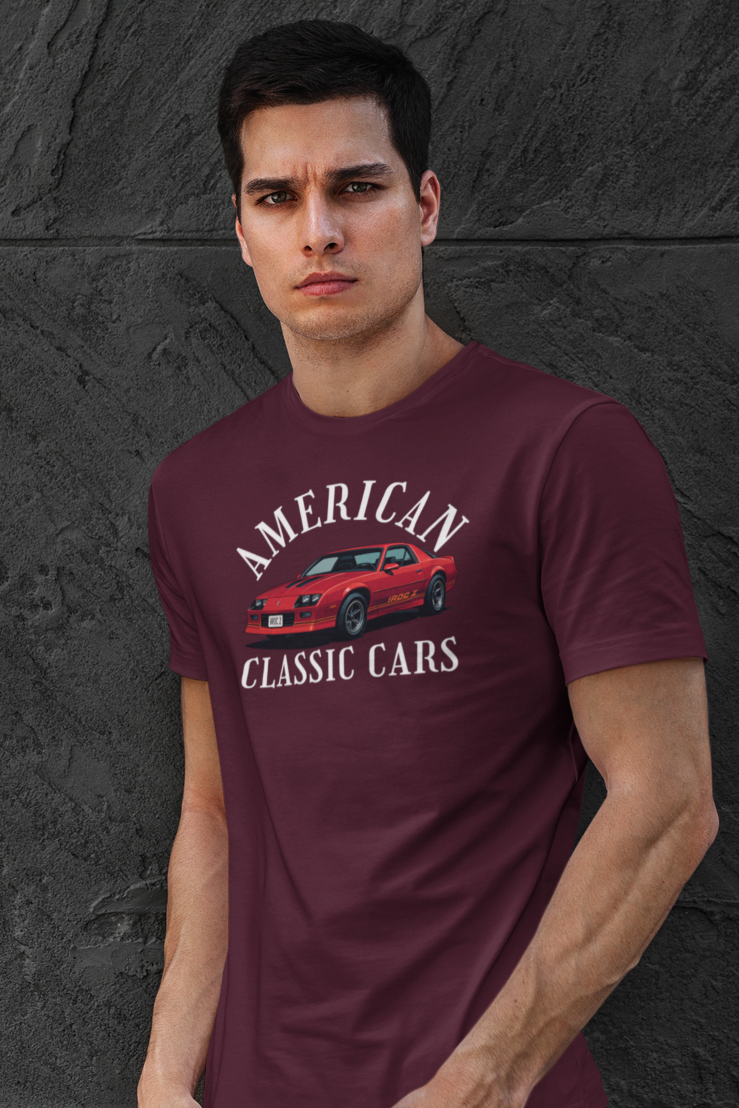 American Classic Cars IROC Tri-Blend Tee.