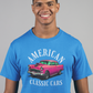 American Classic Cars 55 Chevy Unisex Tri-Blend Crew Tee.
