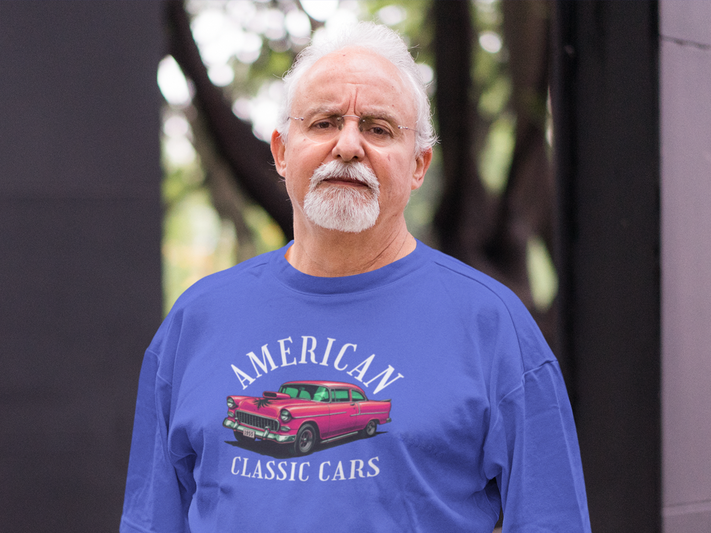 American Classic Cars 55 Chevy Unisex Tri-Blend Crew Tee.