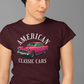 American Classic Cars 55 Chevy Unisex Tri-Blend Crew Tee.