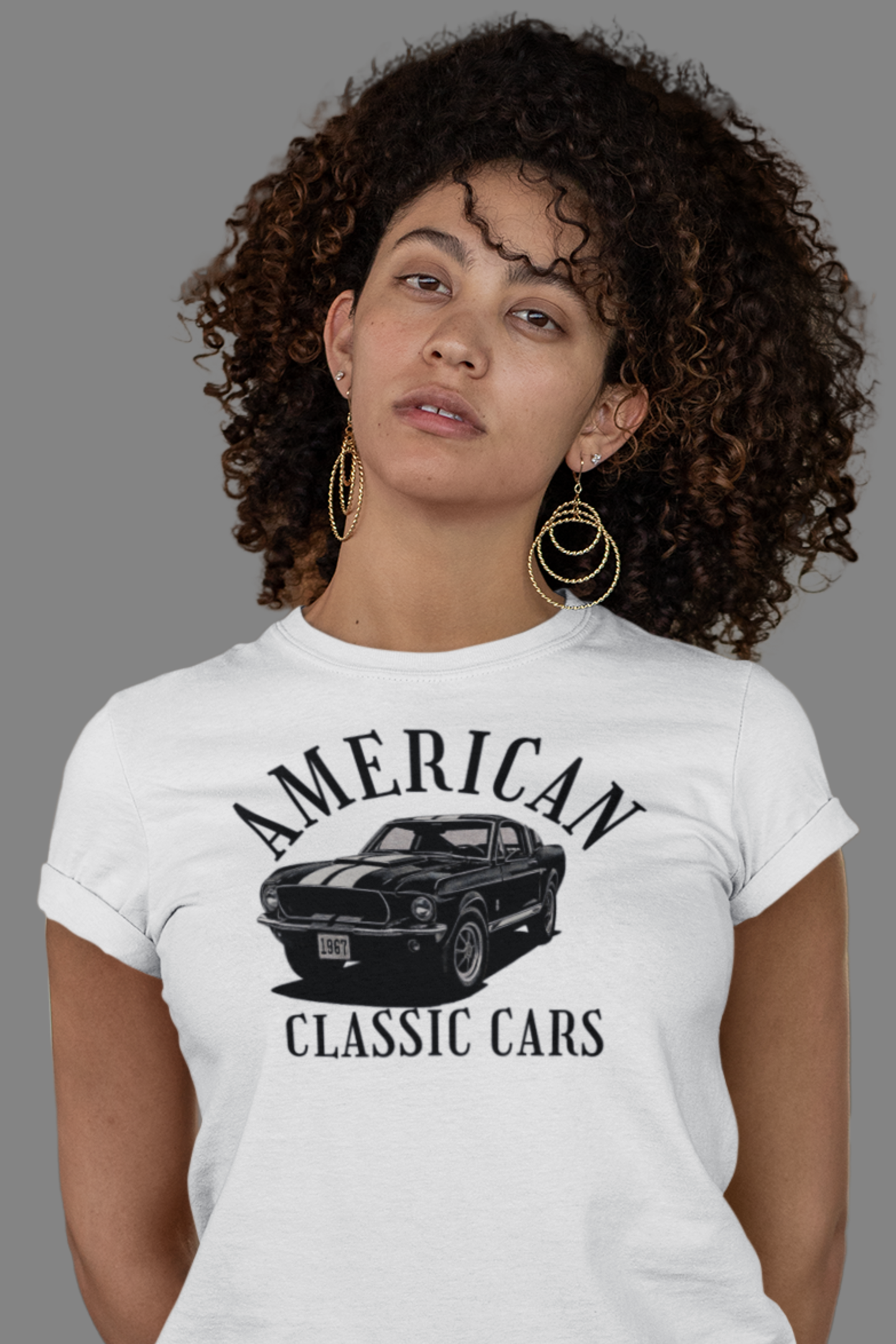 American Classic Cars Mustang Unisex Tri-Blend Crew Tee