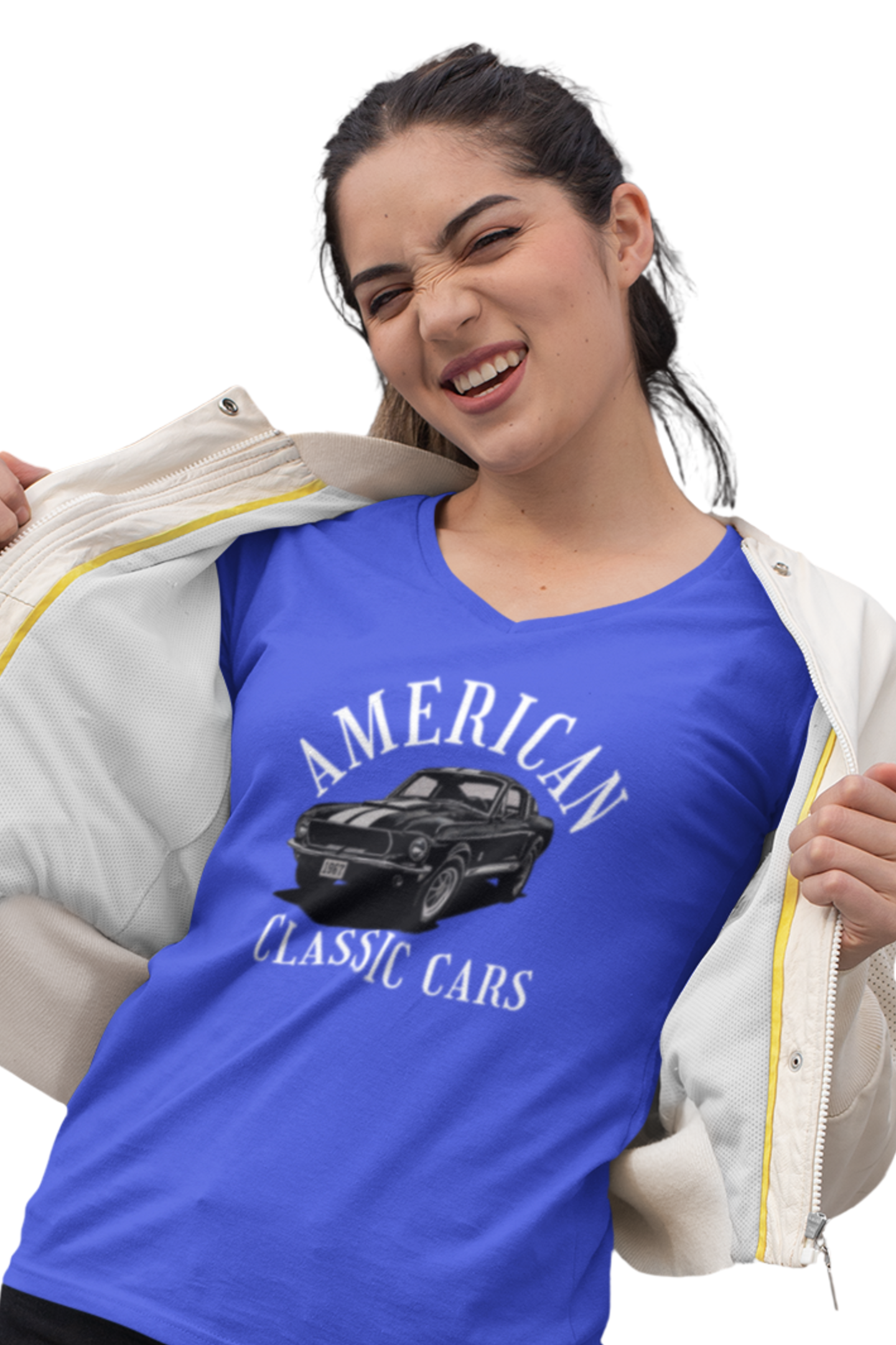 American Classic Cars Mustang Unisex Tri-Blend Crew Tee