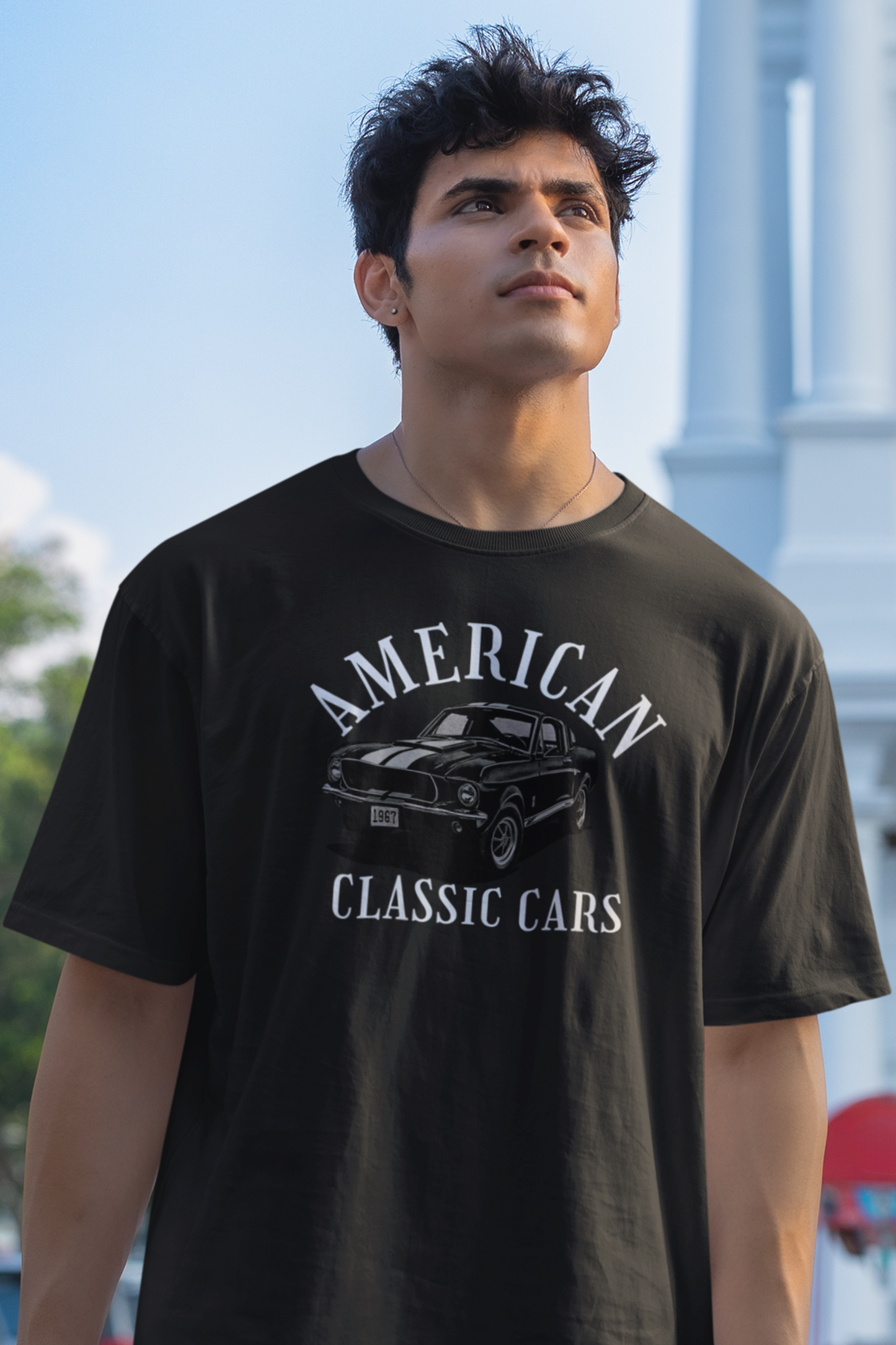 American Classic Cars Mustang Unisex Tri-Blend Crew Tee