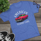 American Classic Cars 55 Chevy Unisex Tri-Blend Crew Tee.